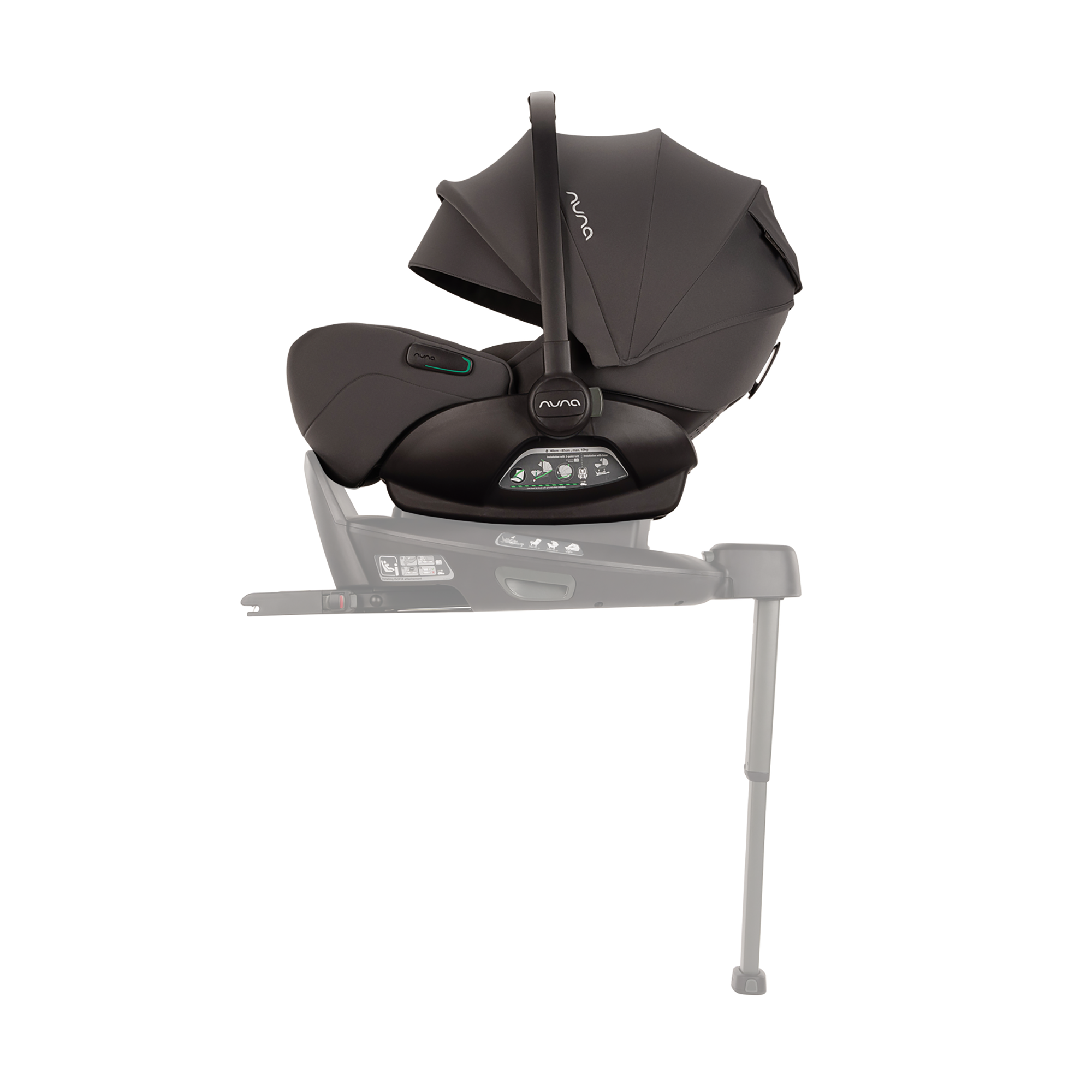 Babyschalen 0-13 kg, Gruppe 0+, nuna, Grau – Produktansicht