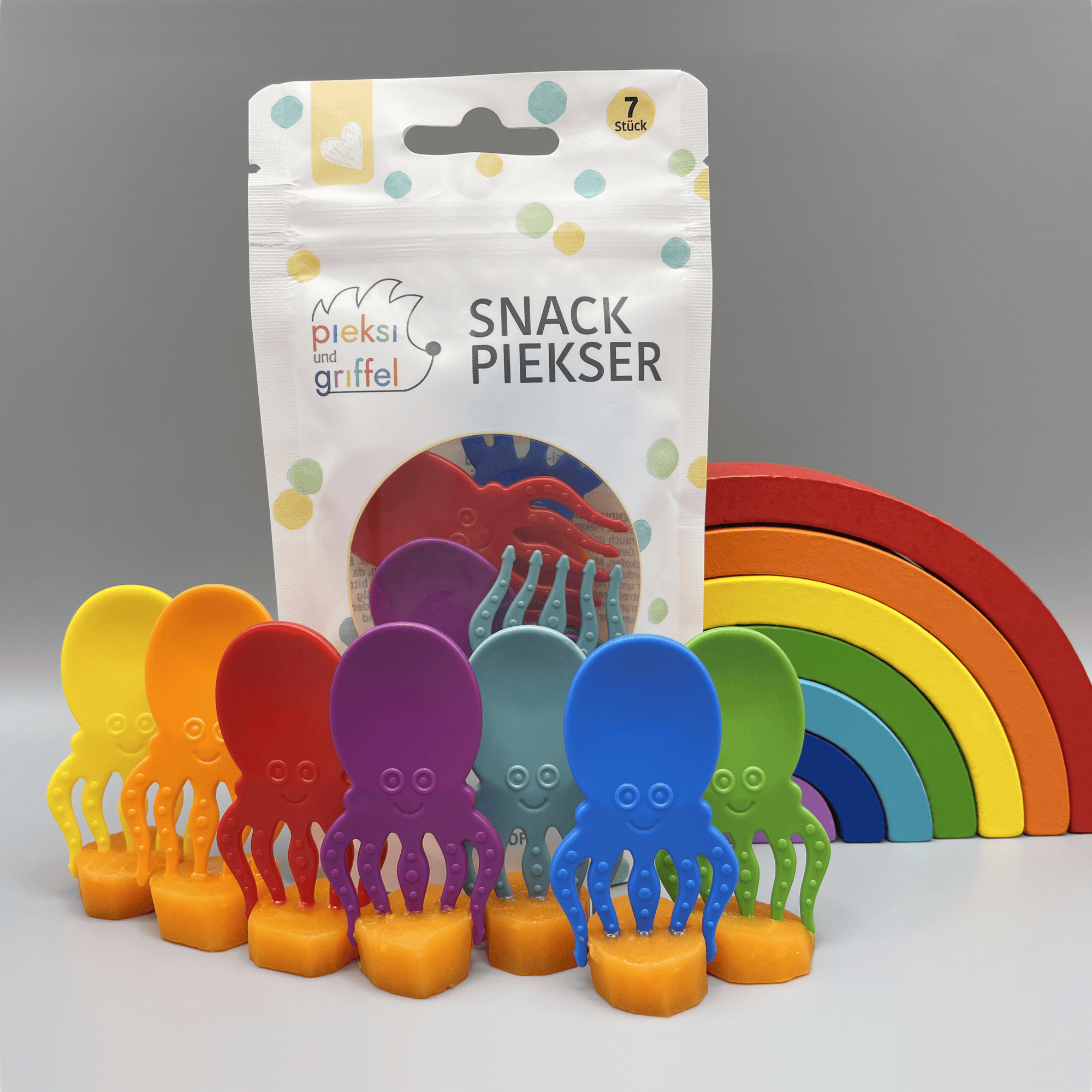 Besteck & Geschirr, Pieksi&Griffel, Mehrfarbig – Produktansicht