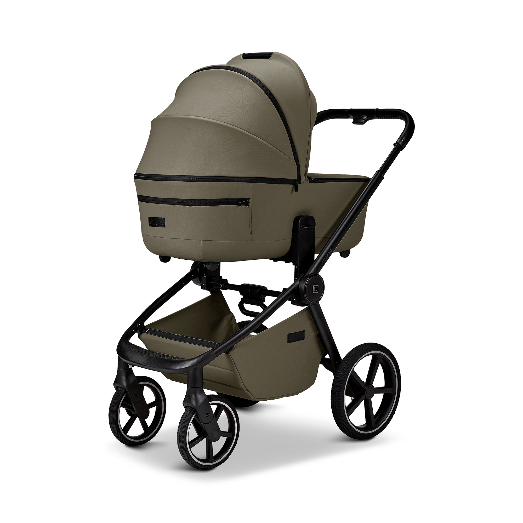 Kombi-Kinderwagen, MOON, Grün – Produktansicht