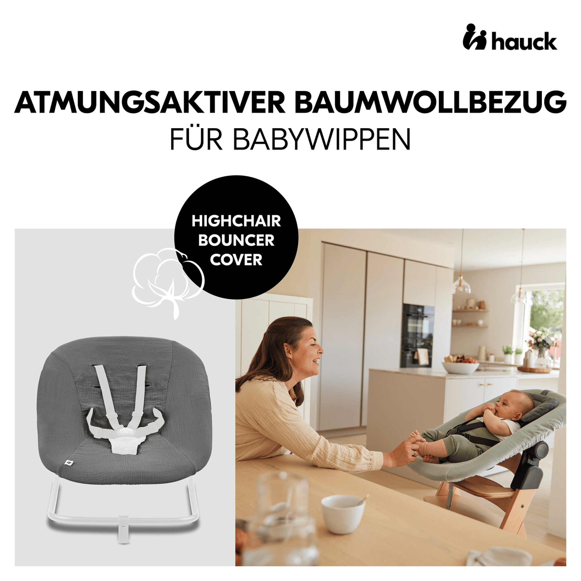 Hochstuhl Zubehör, hauck, Grau – Produktansicht