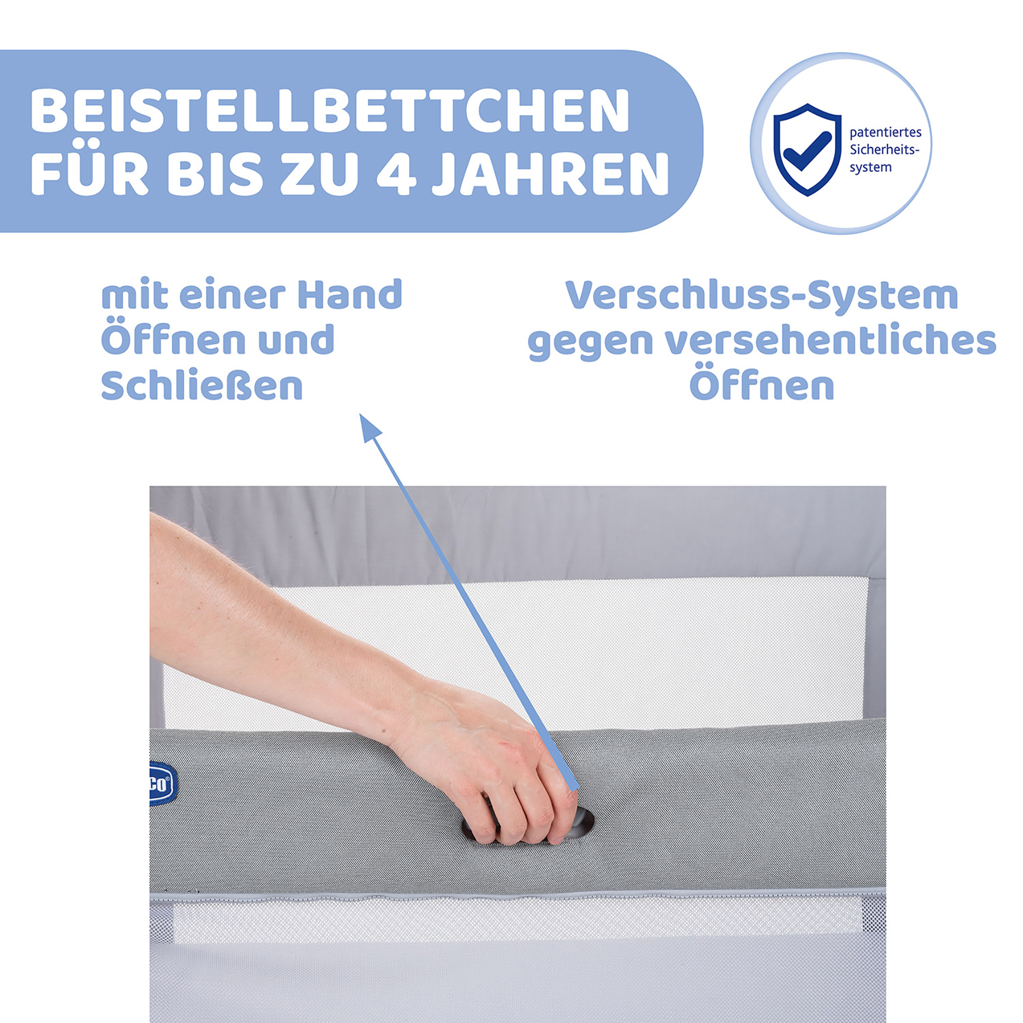 Beistellbetten, chicco, Grau – Produktansicht