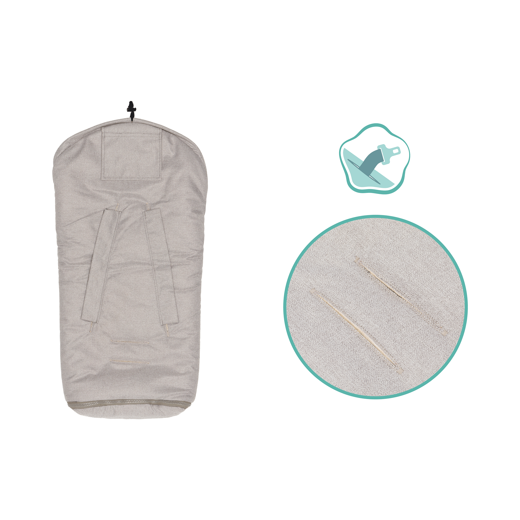 Fußsäcke, LITTLE ONE, Beige – Produktansicht