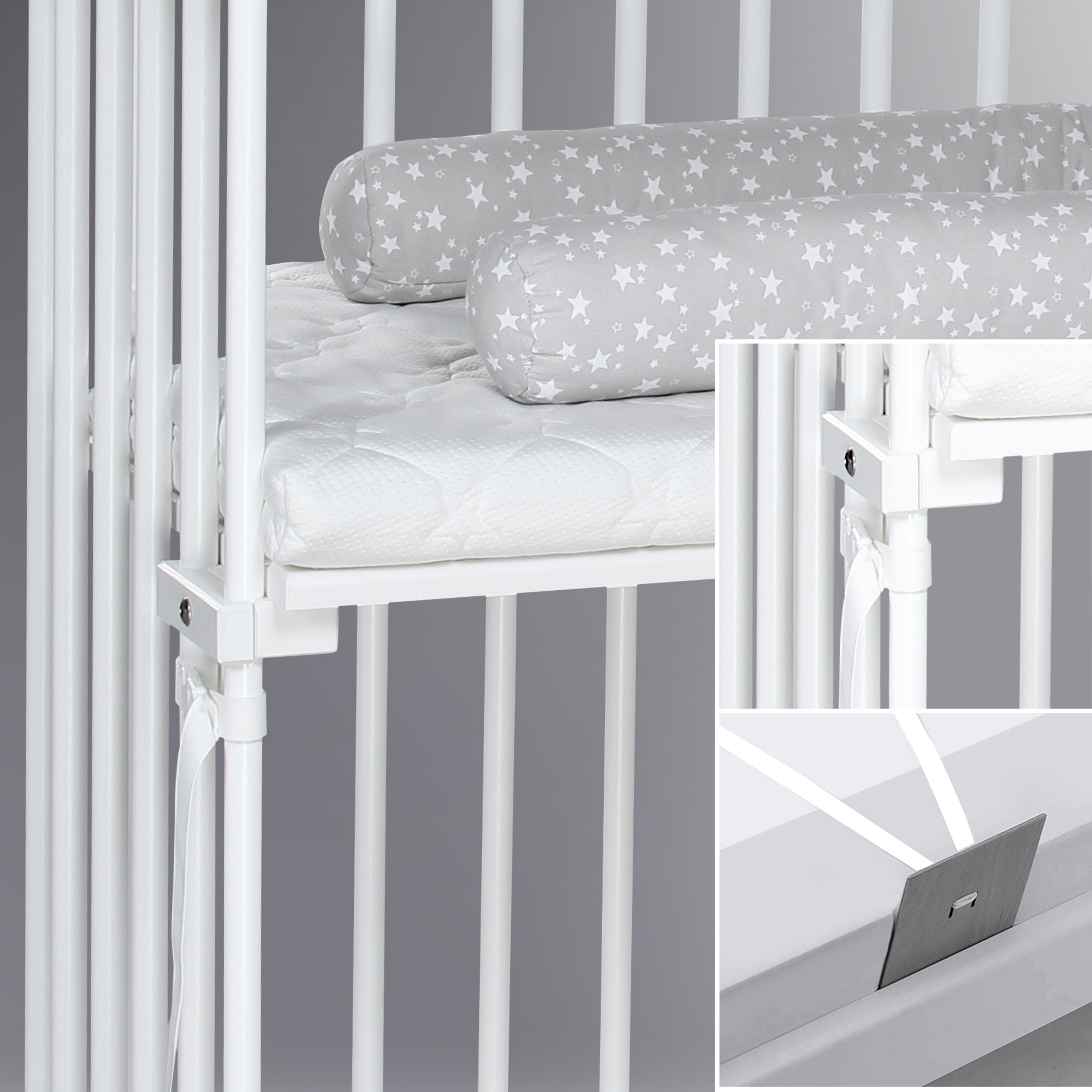 Beistellbetten, babybay, Weiß – Produktansicht