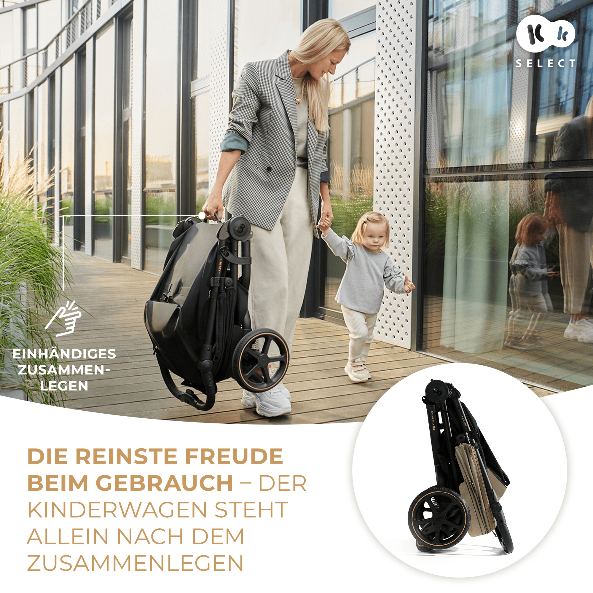 Buggys beige, Kinderkraft, Beige – Produktansicht