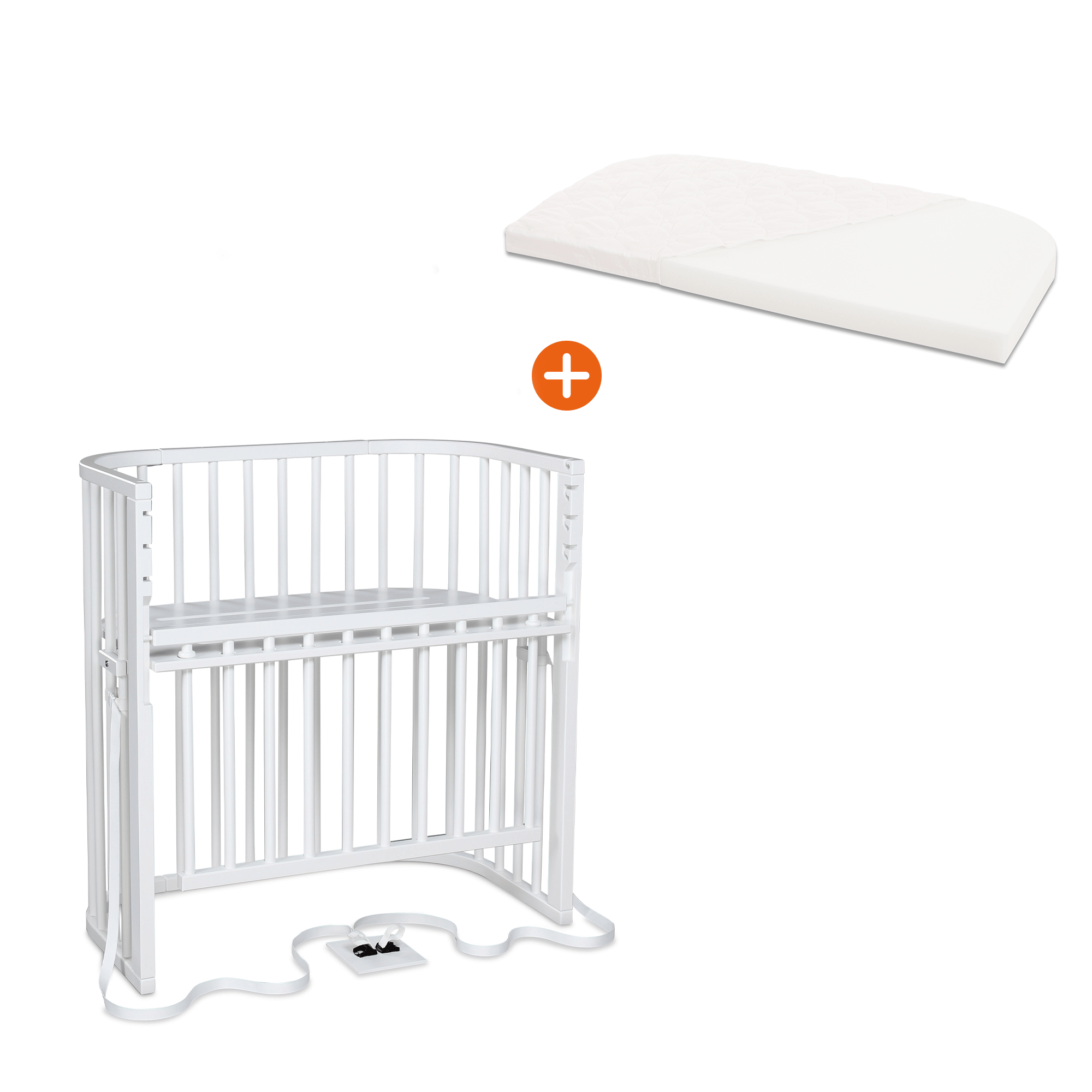 Set babybay Boxspring Comfort Plus weiß mit Matratze Klima babybay Weiß 9000000000358 1