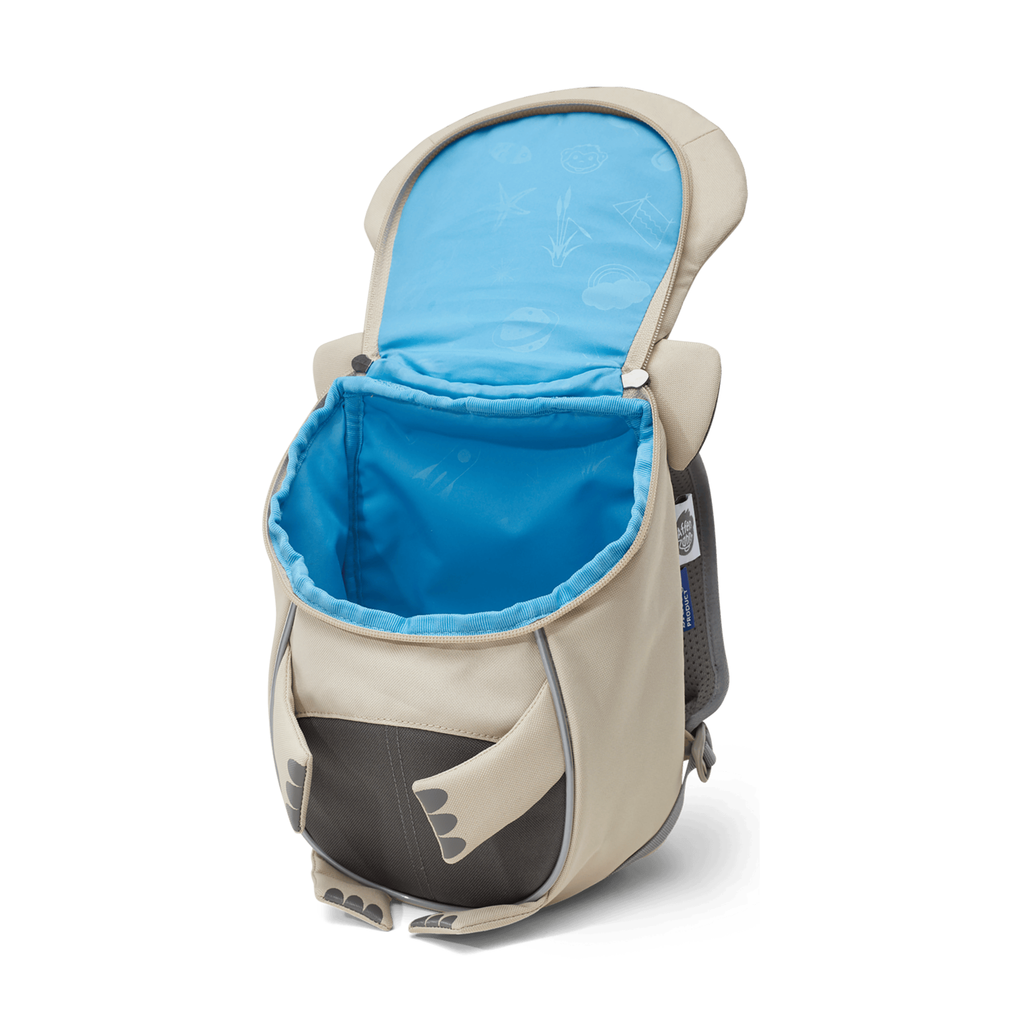 Kinderrucksäcke, Affenzahn, Grau – Produktansicht