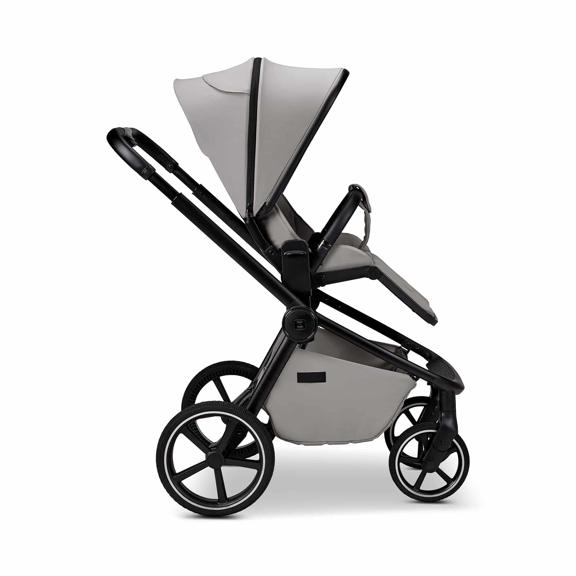 Kombi-Kinderwagen, MOON, Grau – Produktansicht
