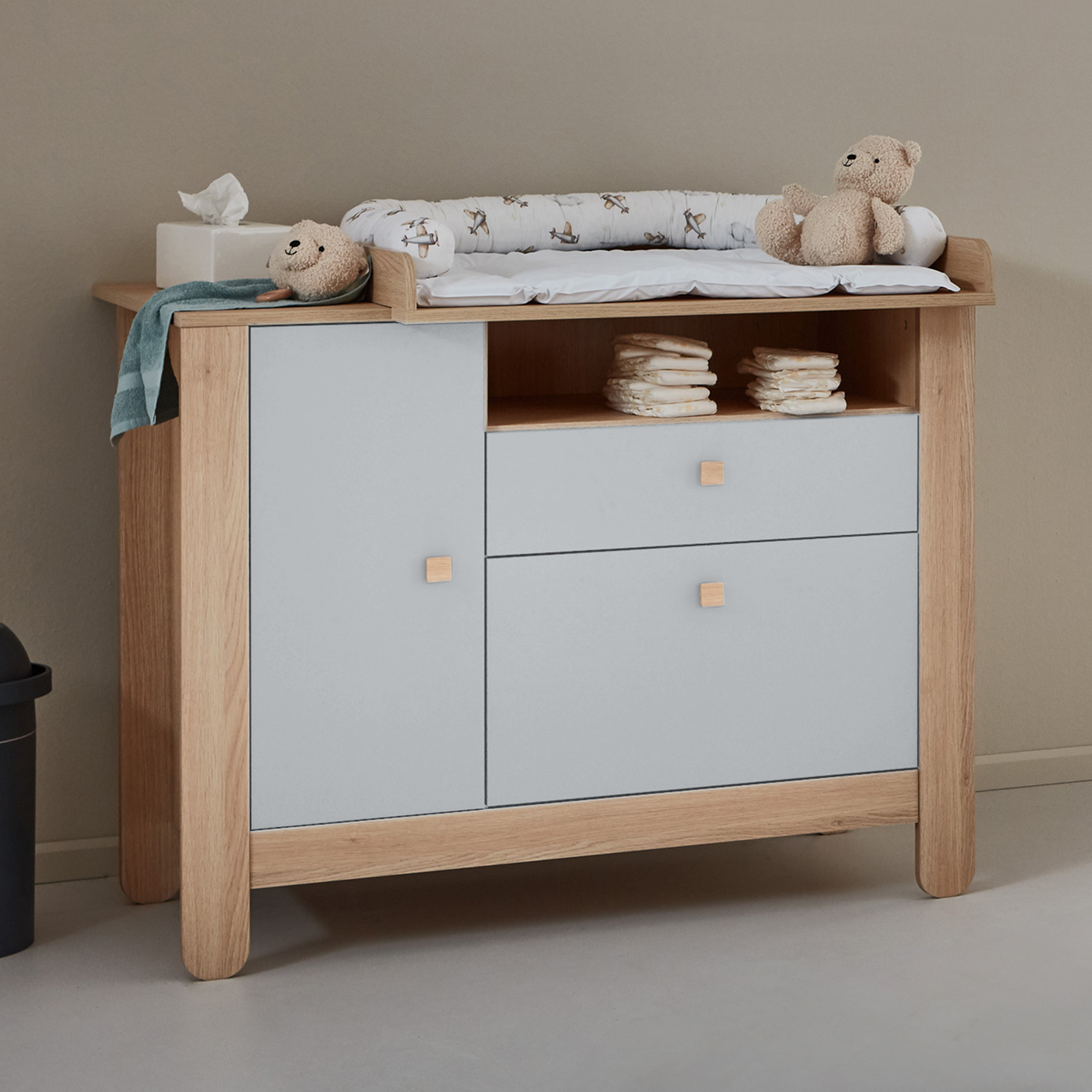 Wickelkommoden, LITTLE ONE, Grau – Produktansicht