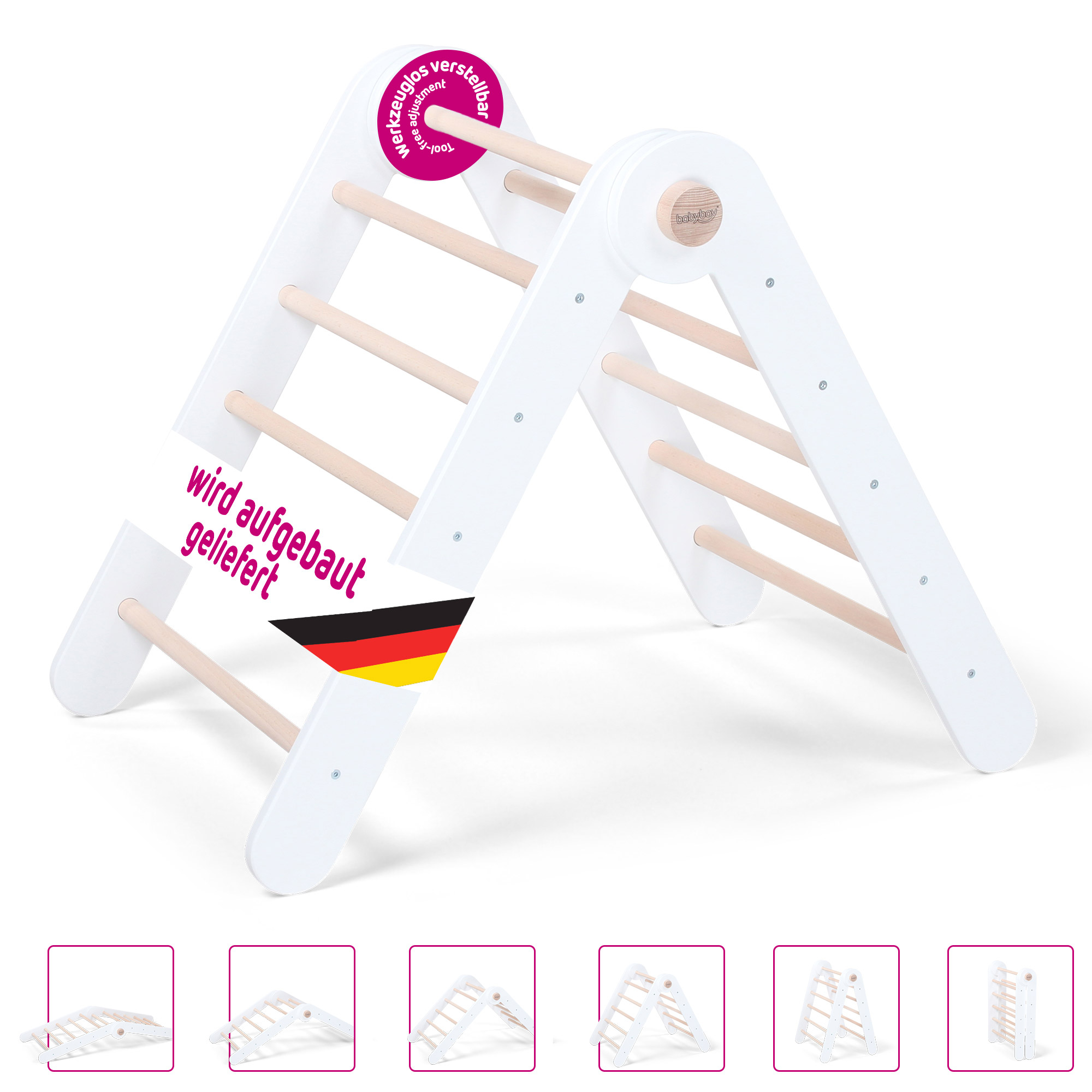 Spielgeräte, babybay, Weiß – Produktansicht