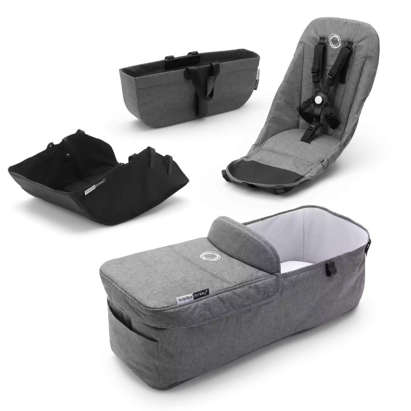 Donkey³ Style Set Grey Melange bugaboo Grau Grau 2000578517007 3