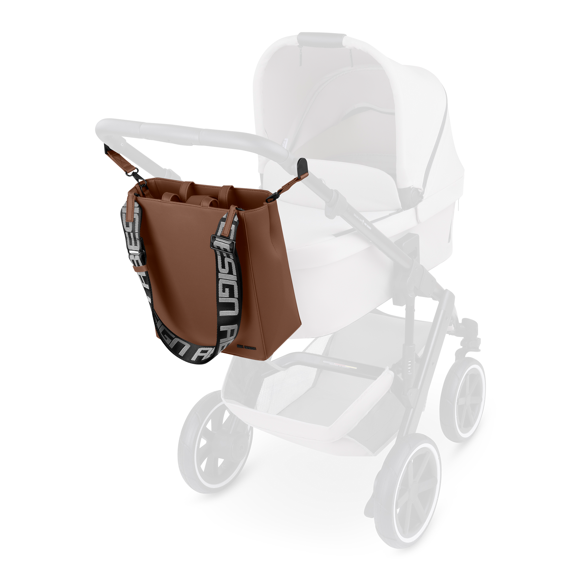 Wickeltaschen braun, ABC DESIGN, Beige – Produktansicht