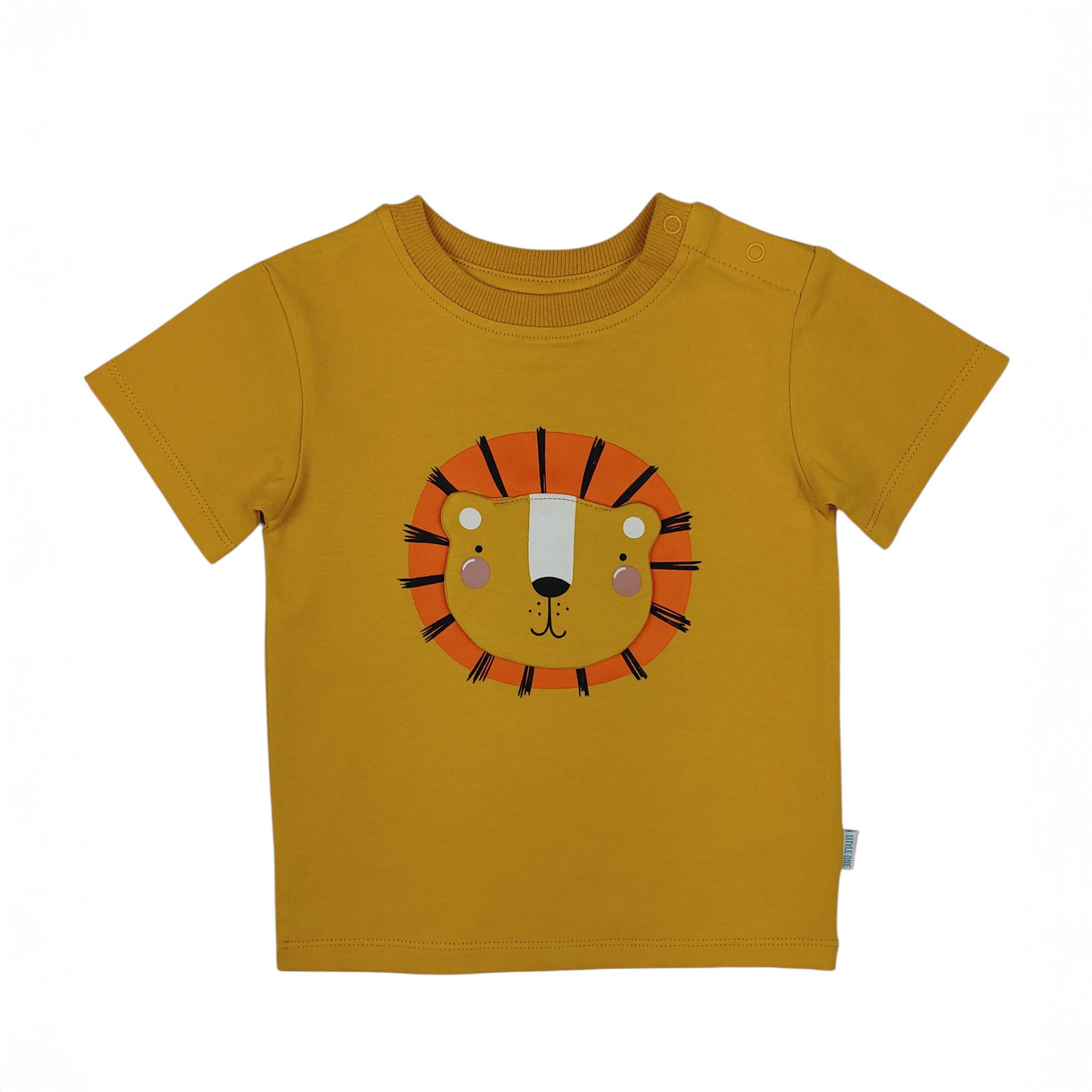 Kurzarmshirts, LITTLE ONE, Gelb – Besonderheit: aus 95% Baumwolle