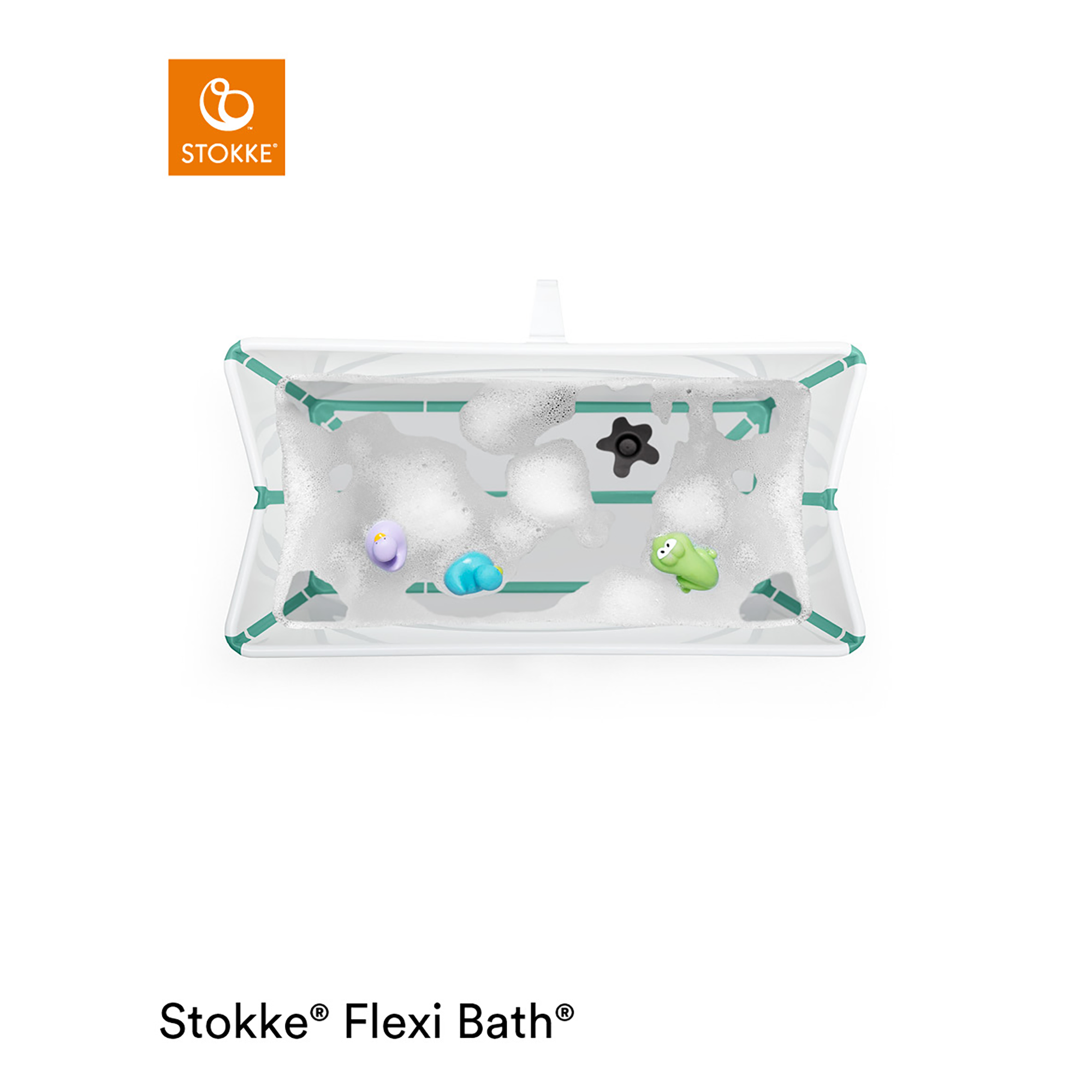 Set Flexi Bath® White Aqua mit Newborn Support STOKKE Türkis 9000000000583 2
