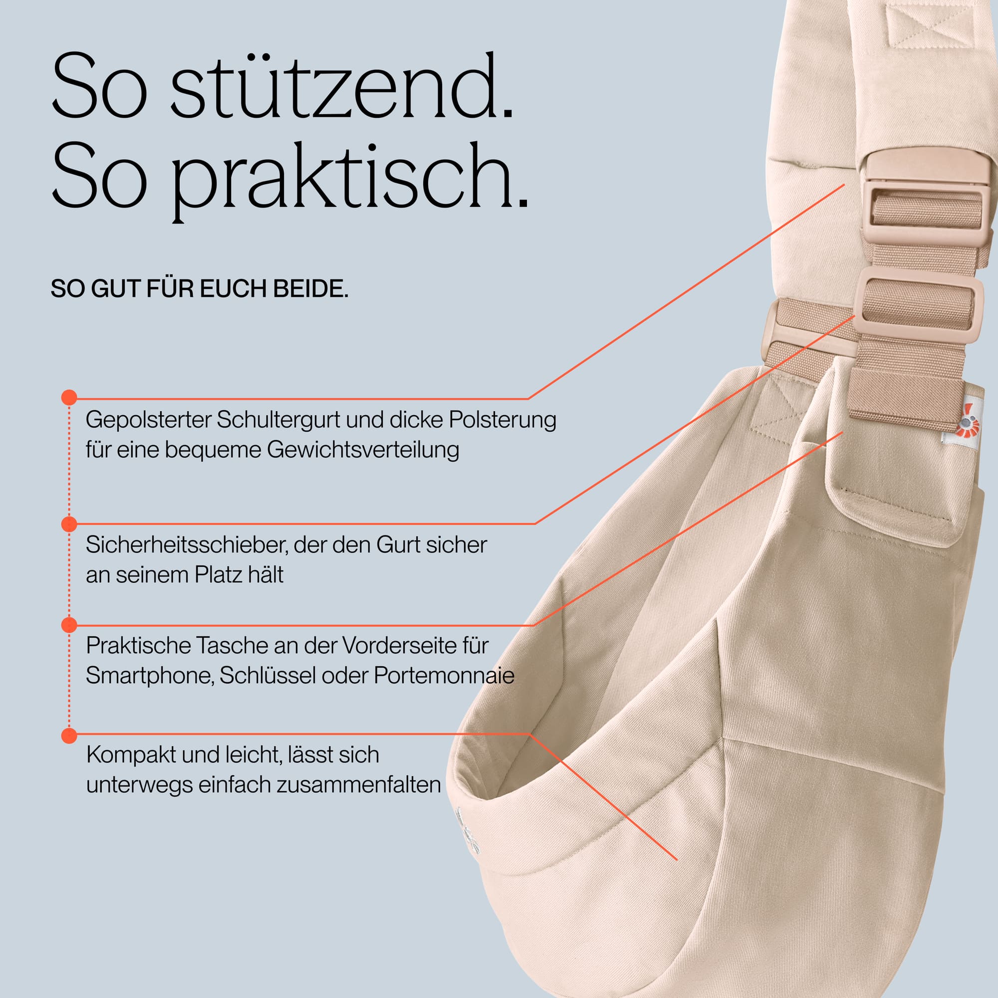 Hüfttragen, ERGObaby, Grün – Produktansicht