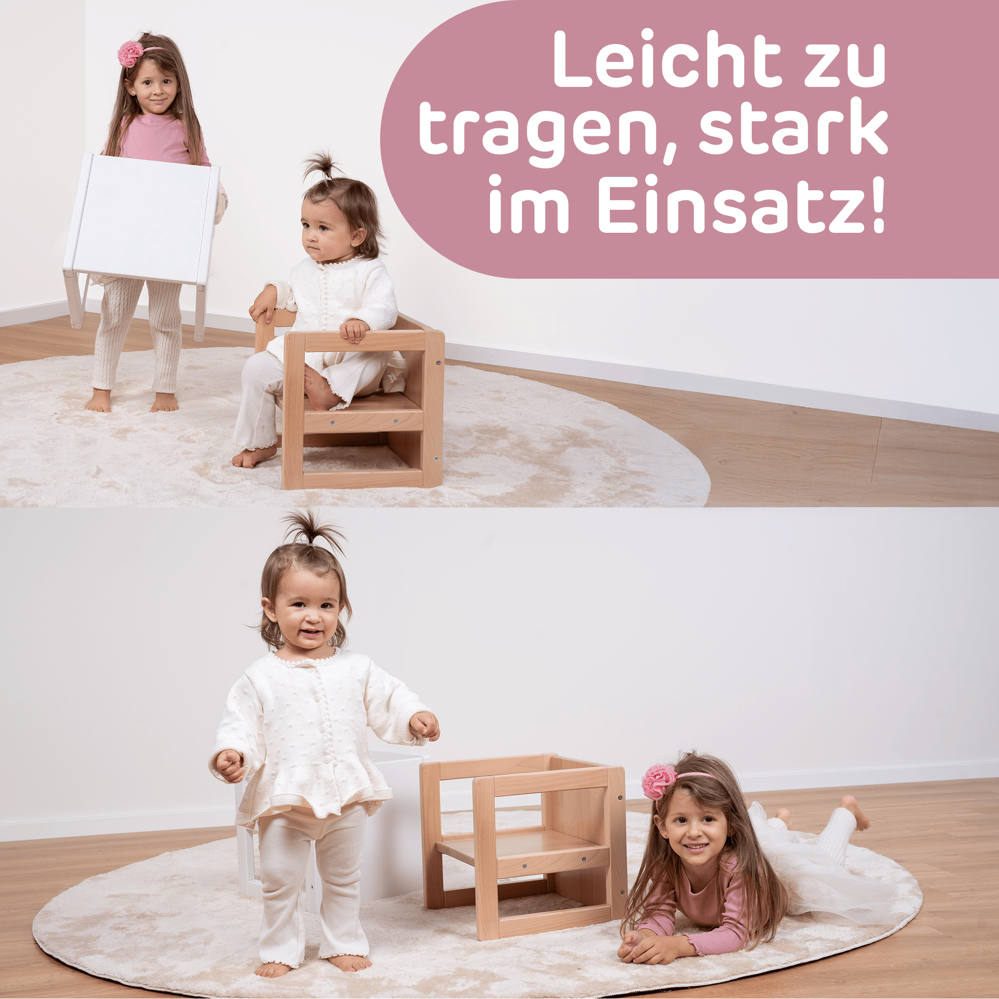 Lerntürme, babybay, Weiß – Produktansicht