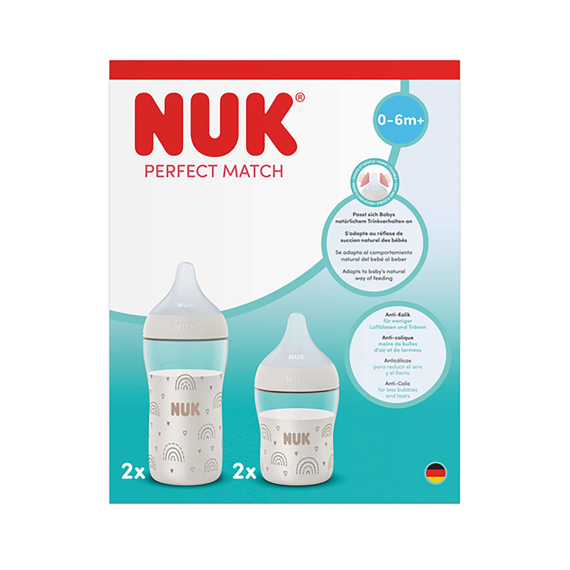 Babyfläschchen, NUK, Transparent – Produktansicht