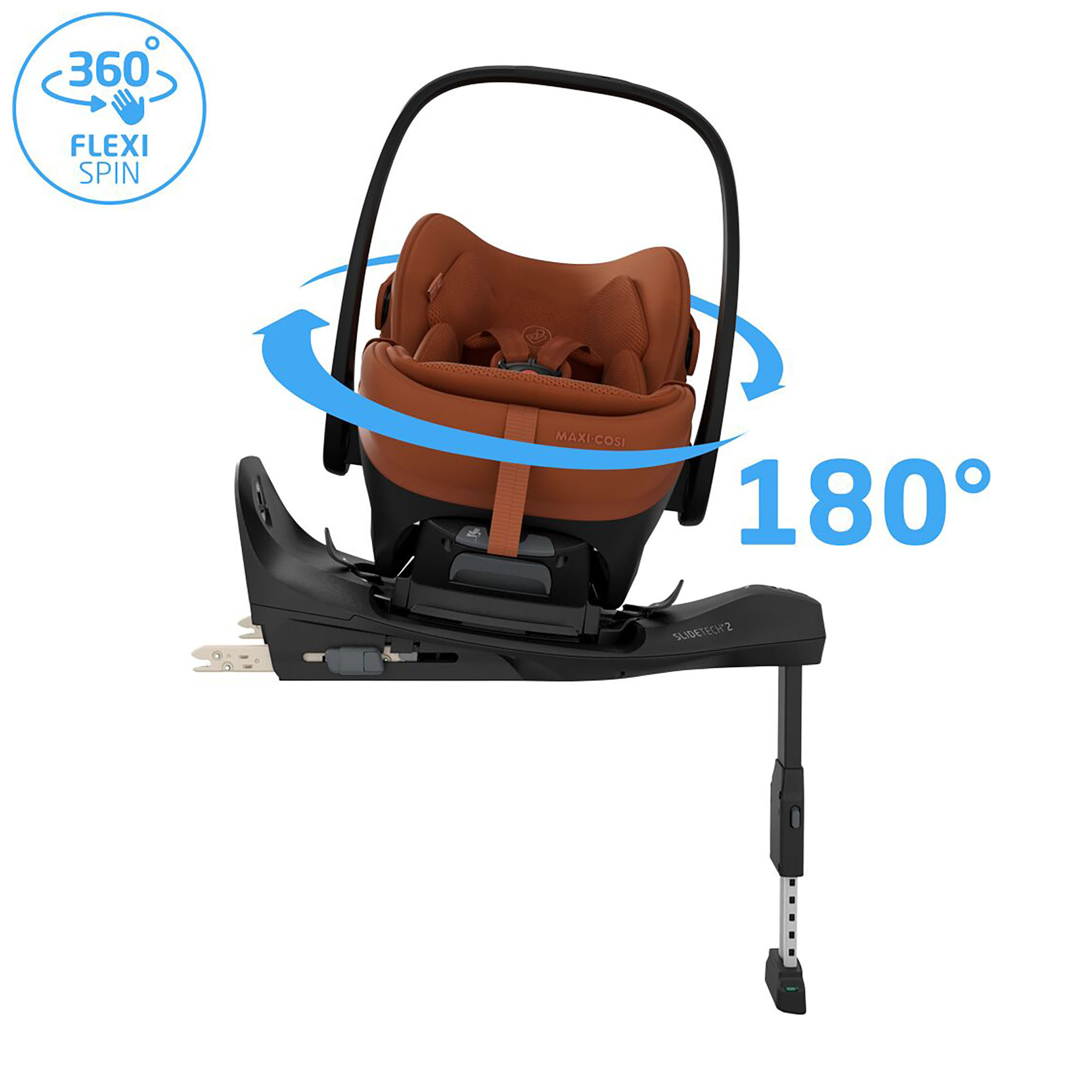 Babyschalen 0-13 kg, Gruppe 0+, MAXI-COSI Premium, Orange – Produktansicht