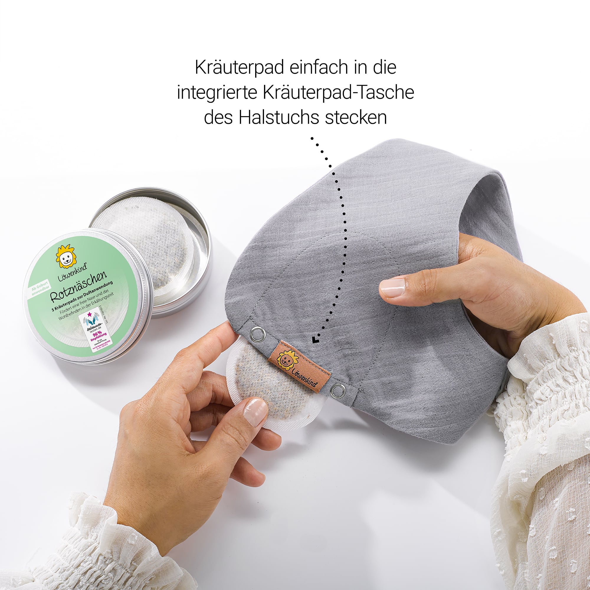 Produkte, Löwenkind, Grau – Produktansicht