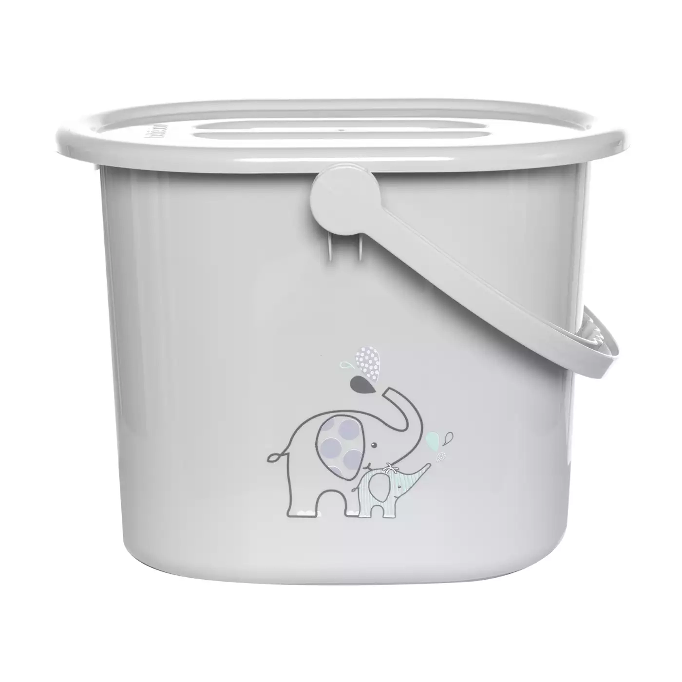 Windeleimer, bébé-jou, Grau – Besonderheit: einhändig bedienbar