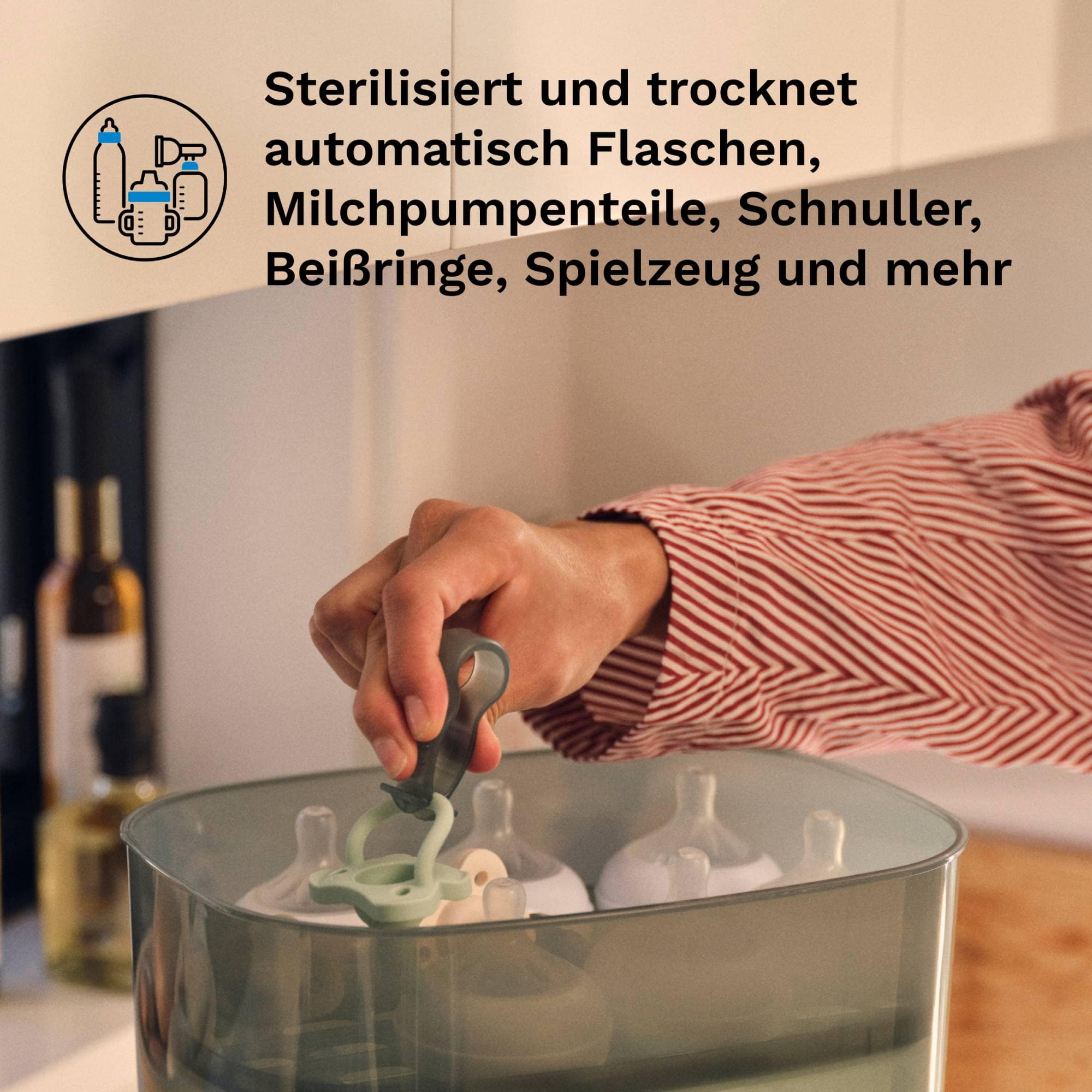 Vaporisatoren, babybrezza, Schwarz – Produktansicht
