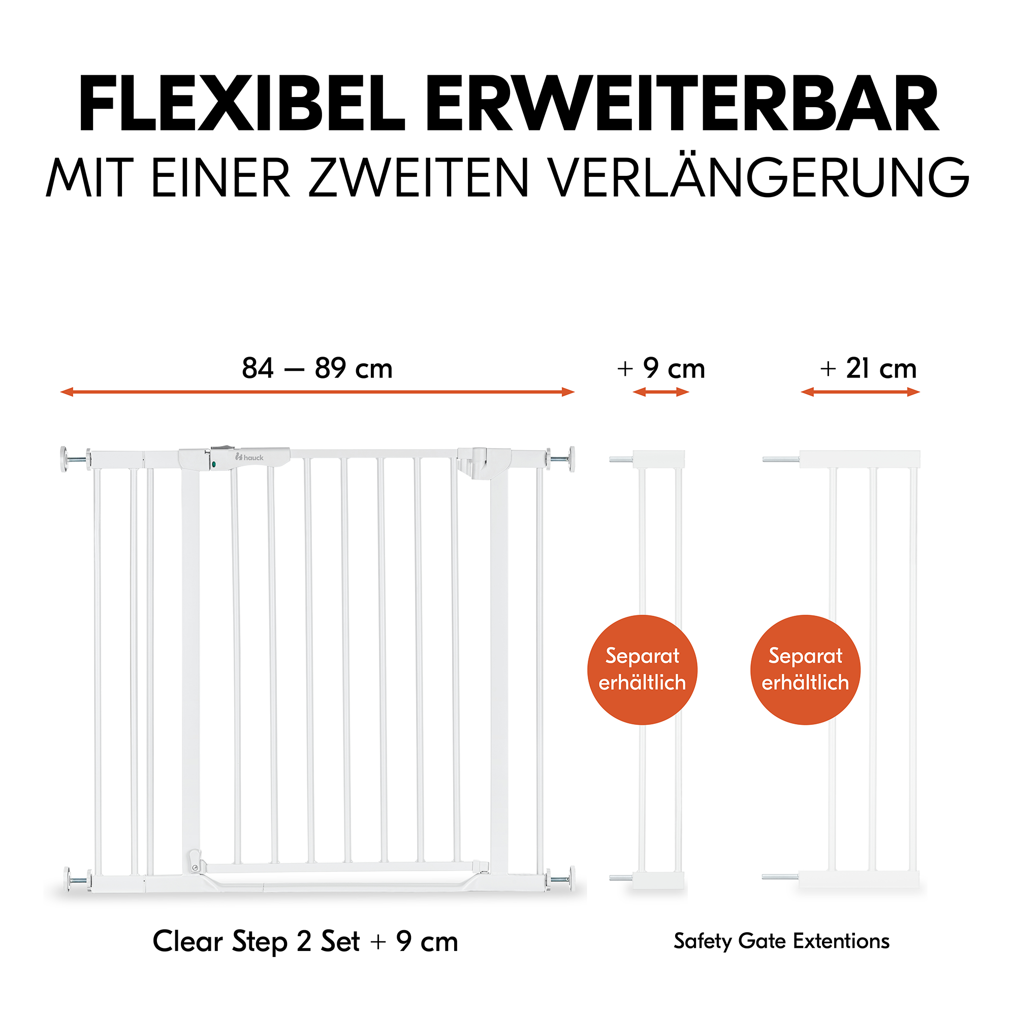 Tür- & Treppenschutzgitter, hauck, Weiß – Produktansicht