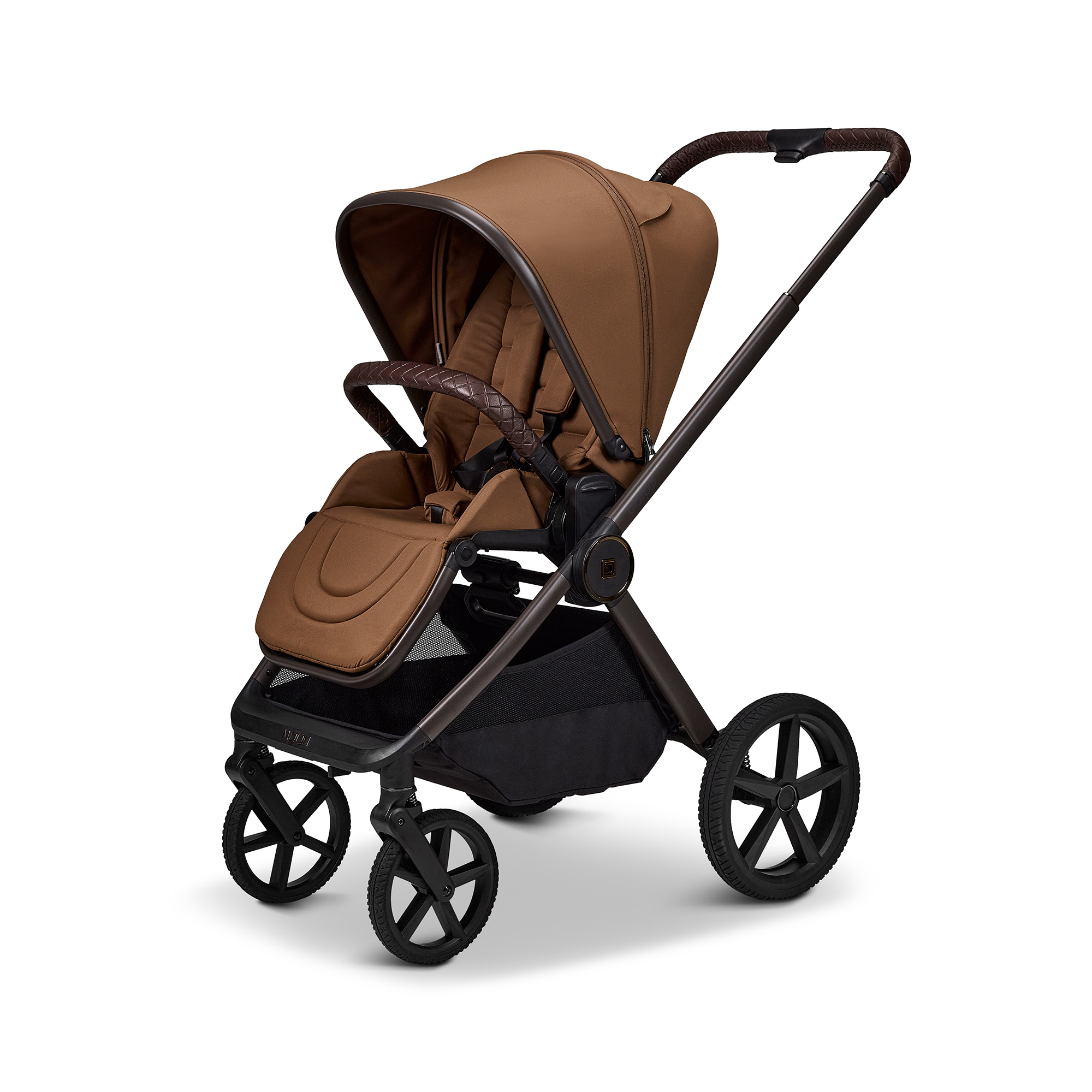 Kombi-Kinderwagen, MOON, Braun – Produktansicht