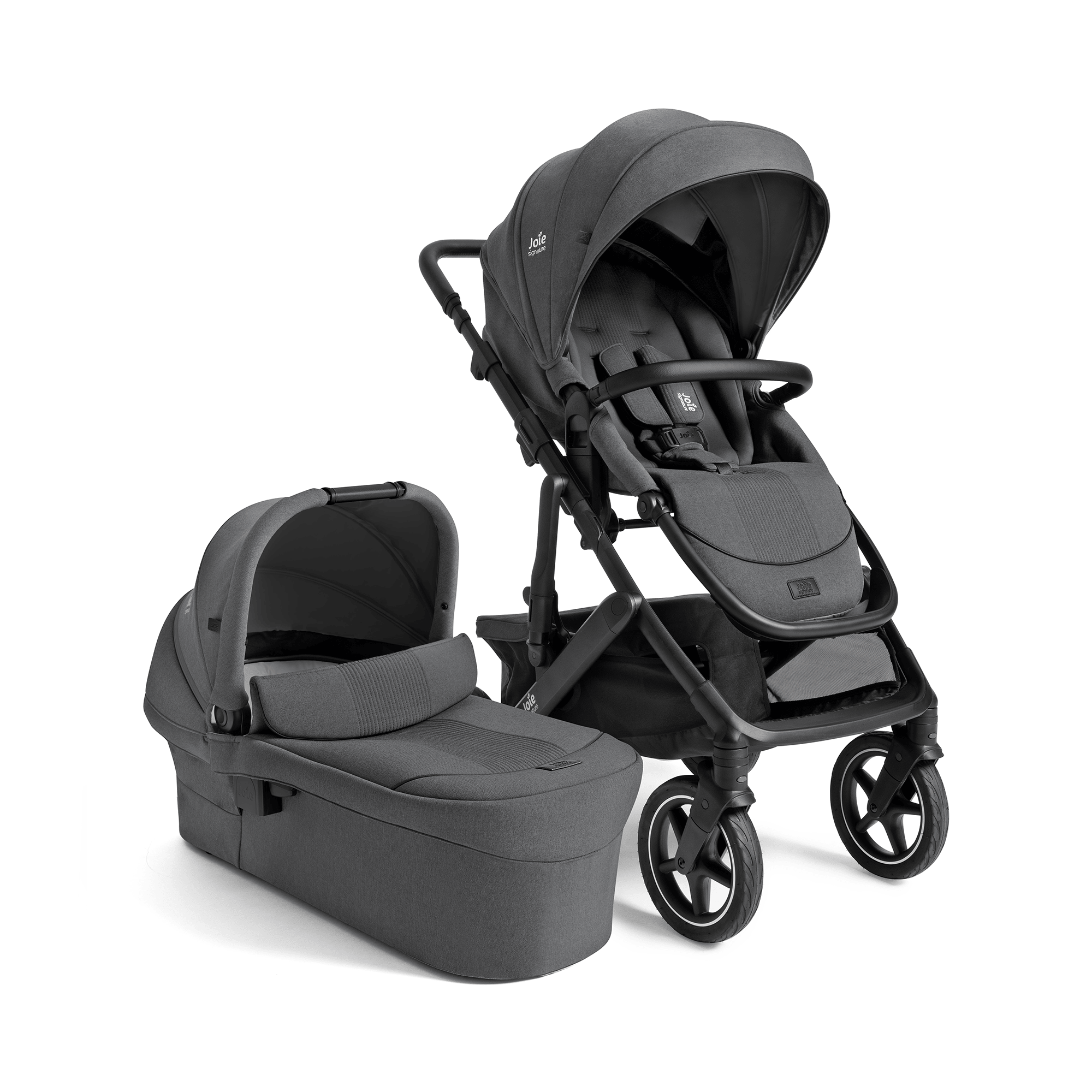 Kombi-Kinderwagen, Joie signature, Braun – Besonderheit: praktischer 4in1 Kombi-Kinderwagen im Set mit Babywanne Ramble™ XL