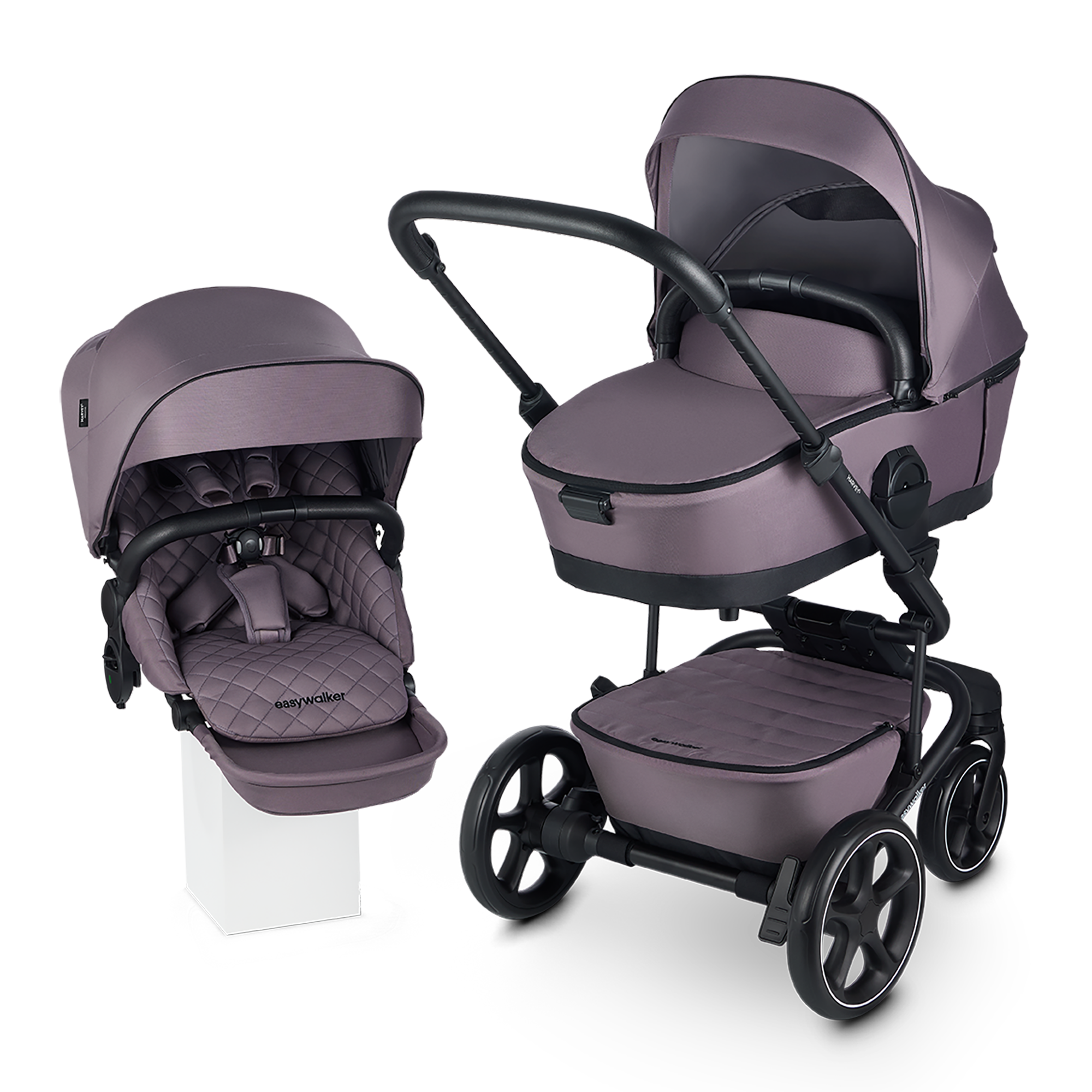 Kombi-Kinderwagen, easywalker, Lila – Produktansicht