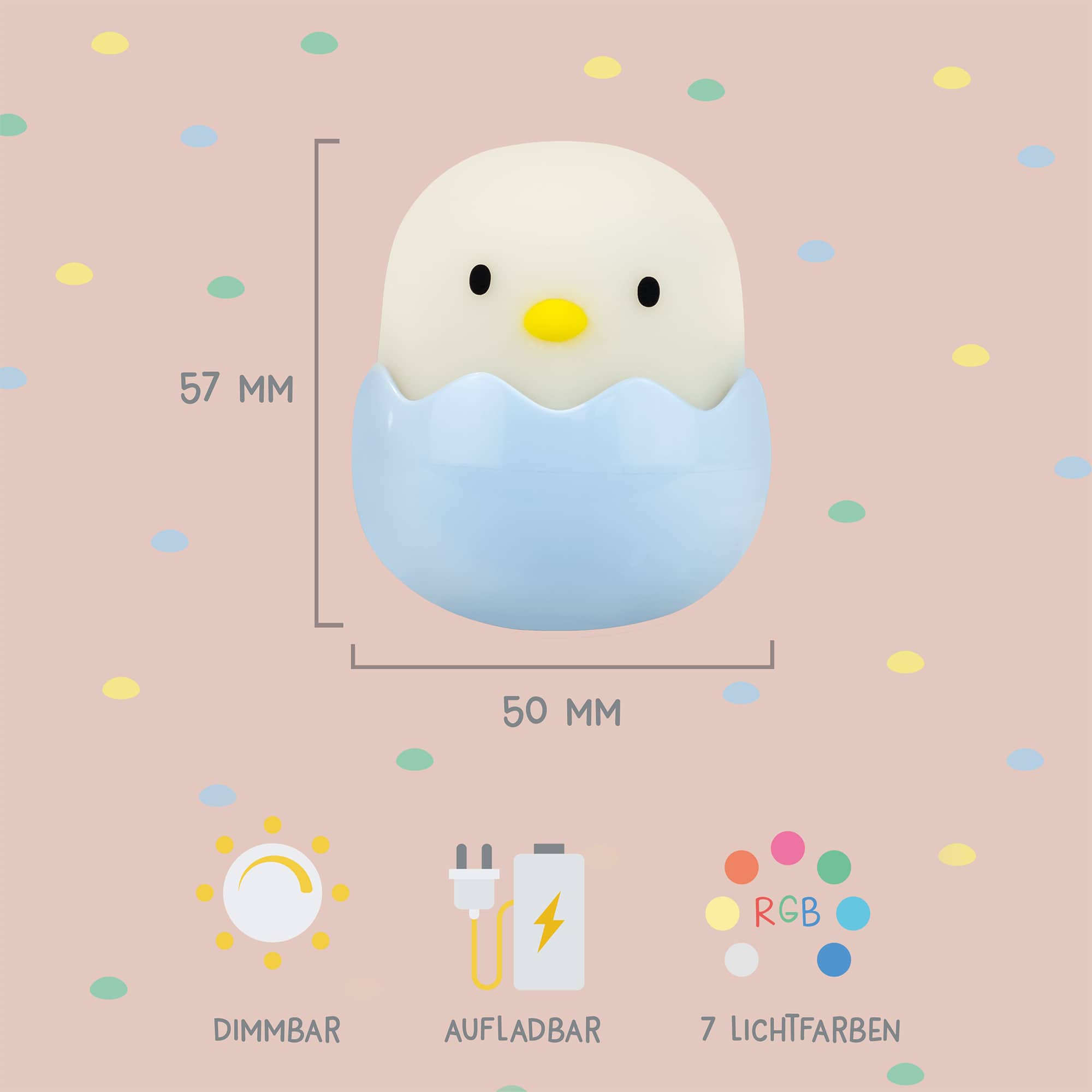 Nachtlichter, MegaLight, Blau – Produktansicht