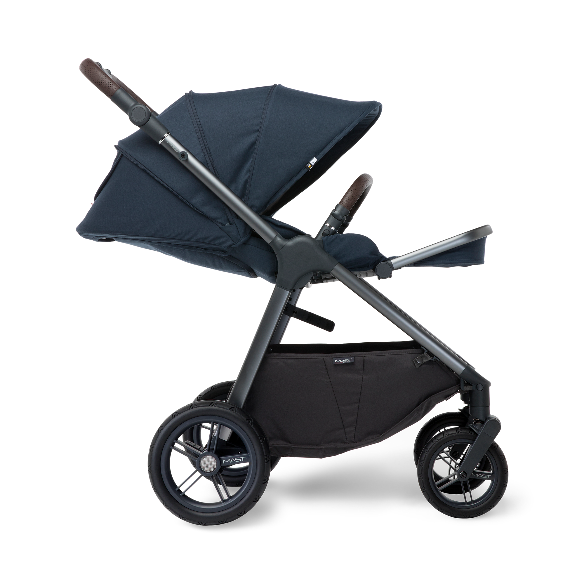 Kombi-Kinderwagen, MAST, Blau – Produktansicht