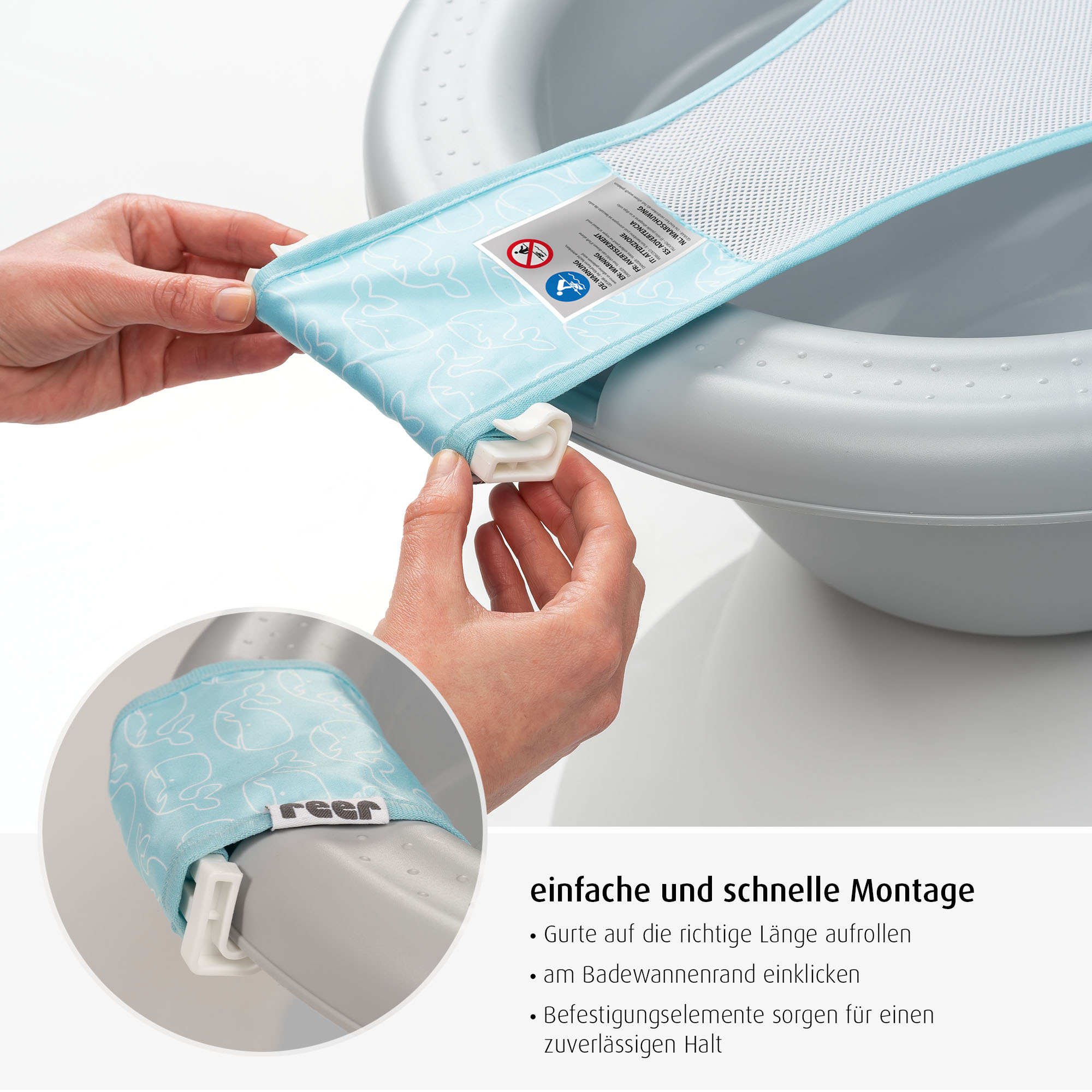 Badewannen, reer, Grau – Produktansicht
