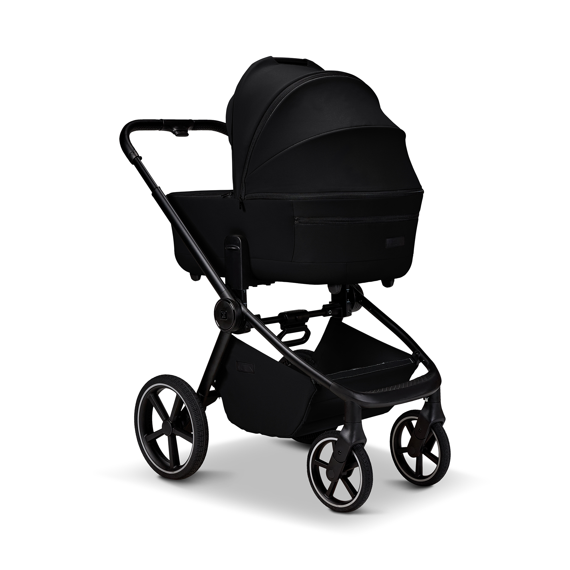 Kombi-Kinderwagen, MOON, Schwarz – Produktansicht