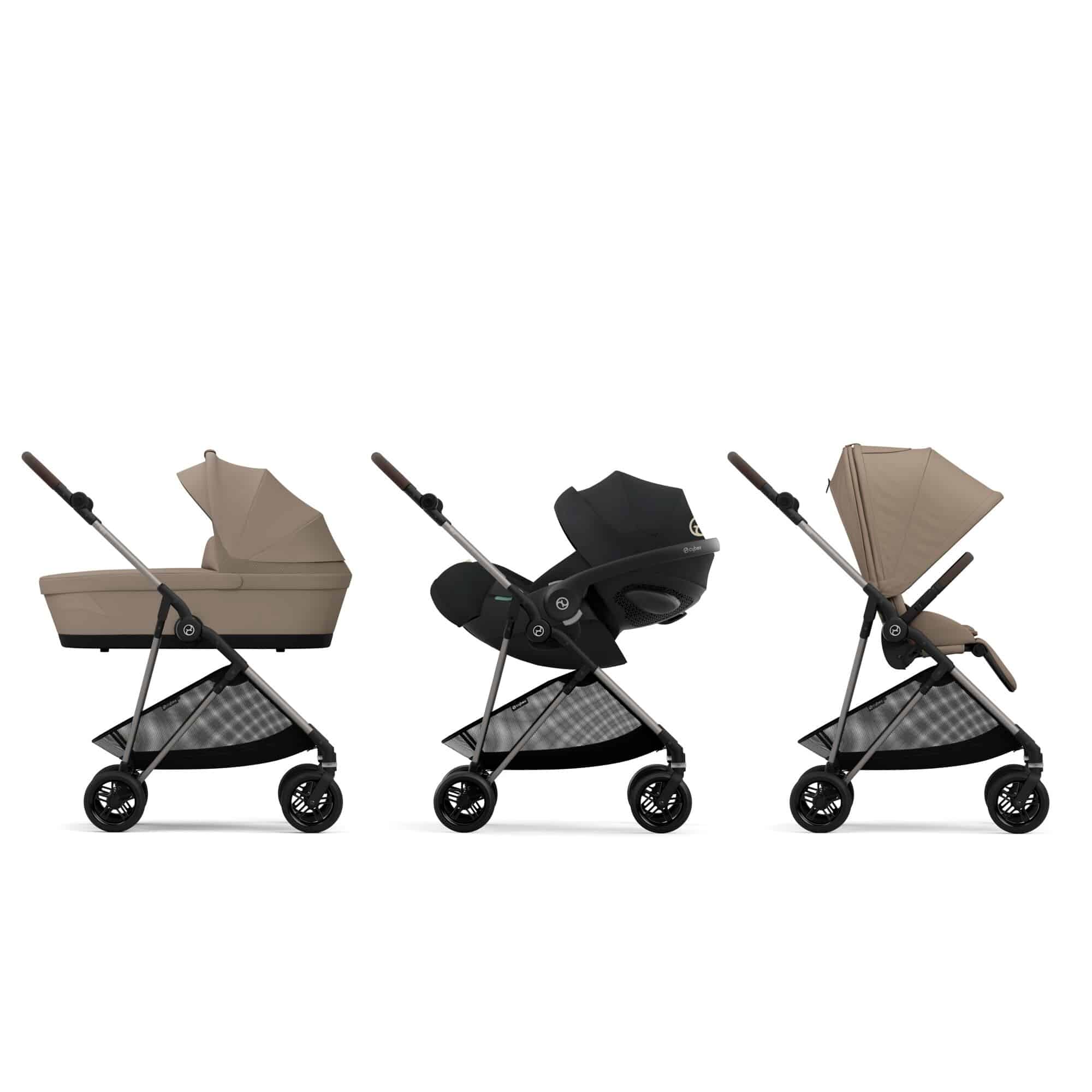 Kombi-Kinderwagen, cybex, Beige – Produktansicht