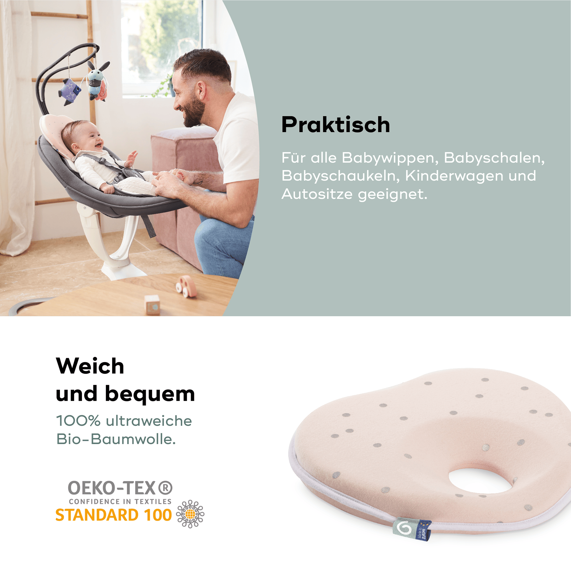 Bettdecken & Kissen, babymoov, Pink – Produktansicht