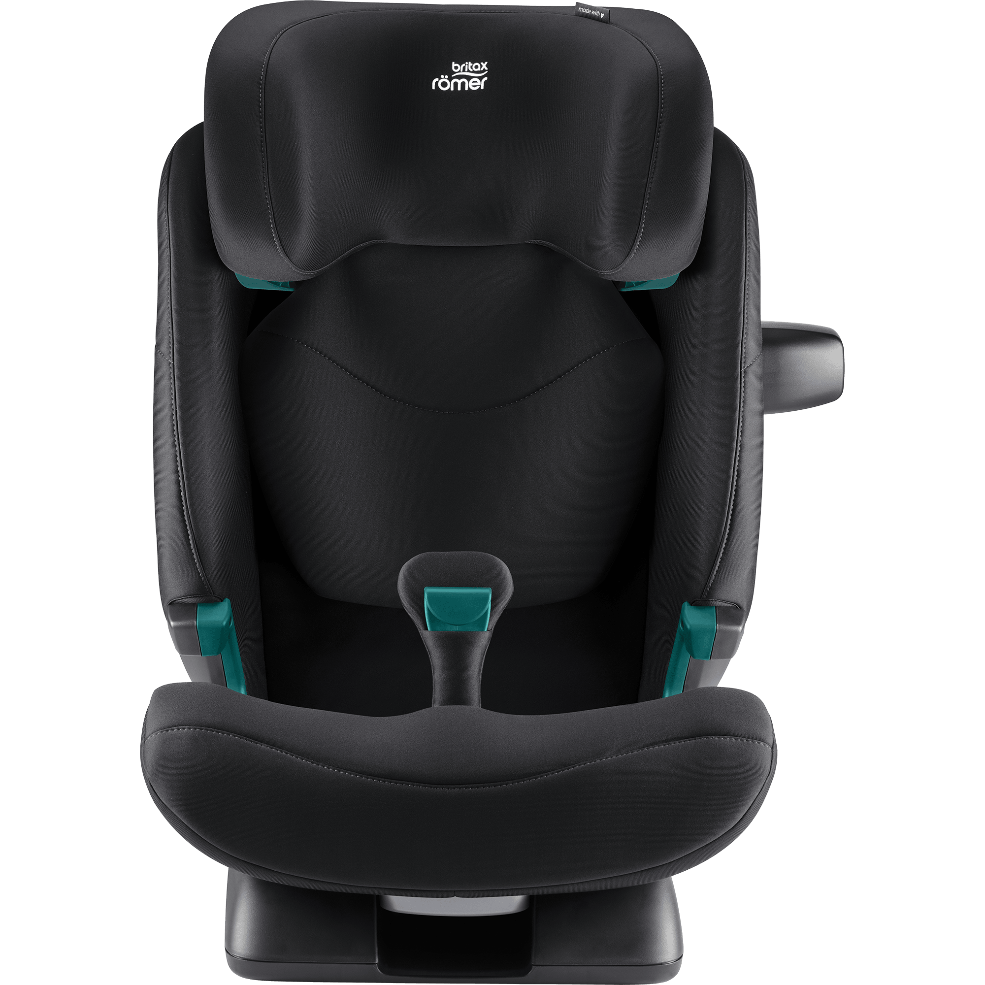 Kindersitze 15-36 kg, Gruppe 2/3, Britax Römer, Schwarz – Besonderheit: mit nur zwei Klicks ist der SAFEFIX dank ISOFIX Konnektoren installiert, während Anzeigen die korrekte und sichere Befestigung bestätigen 