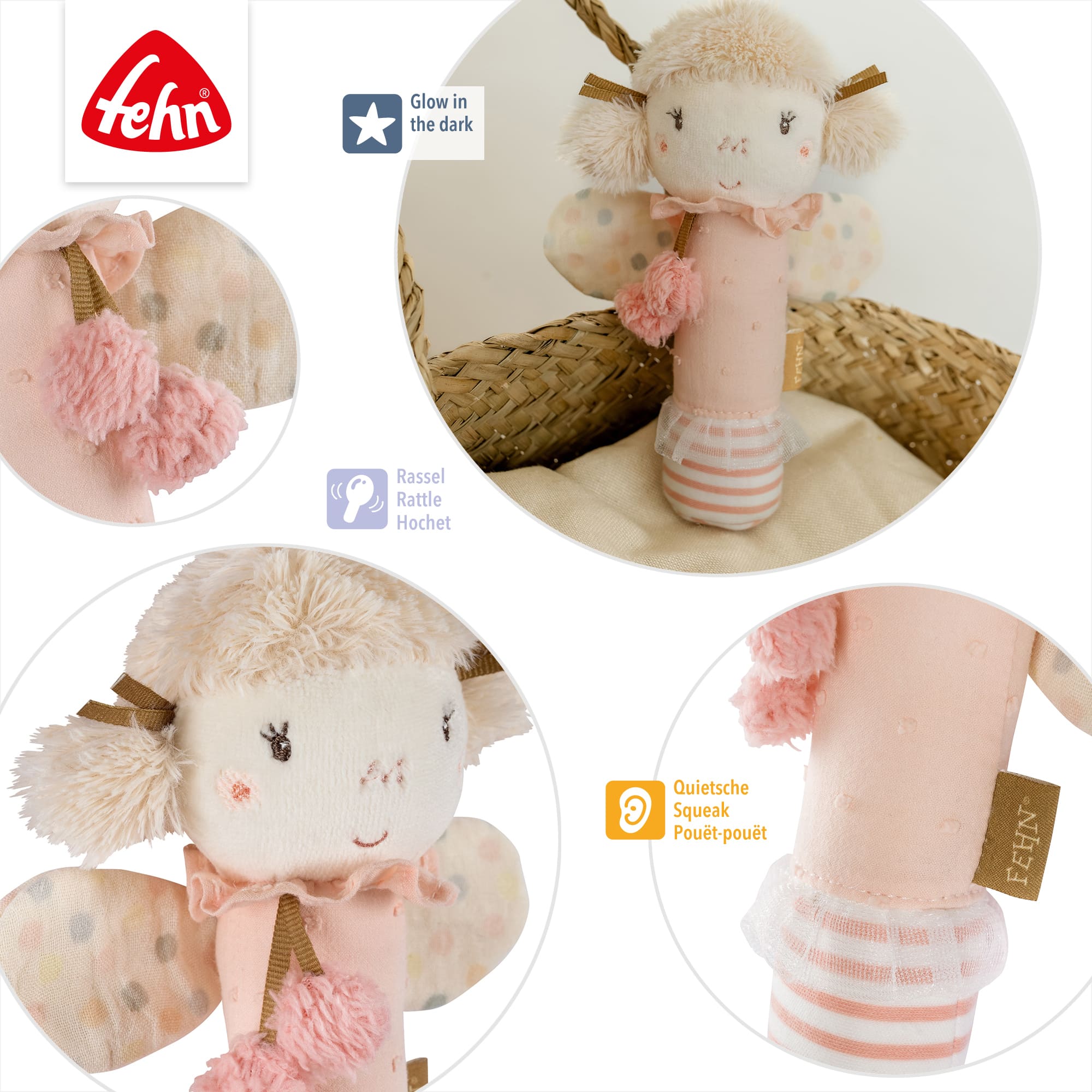 Rasseln & Greiflinge, fehn, Pink – Produktansicht