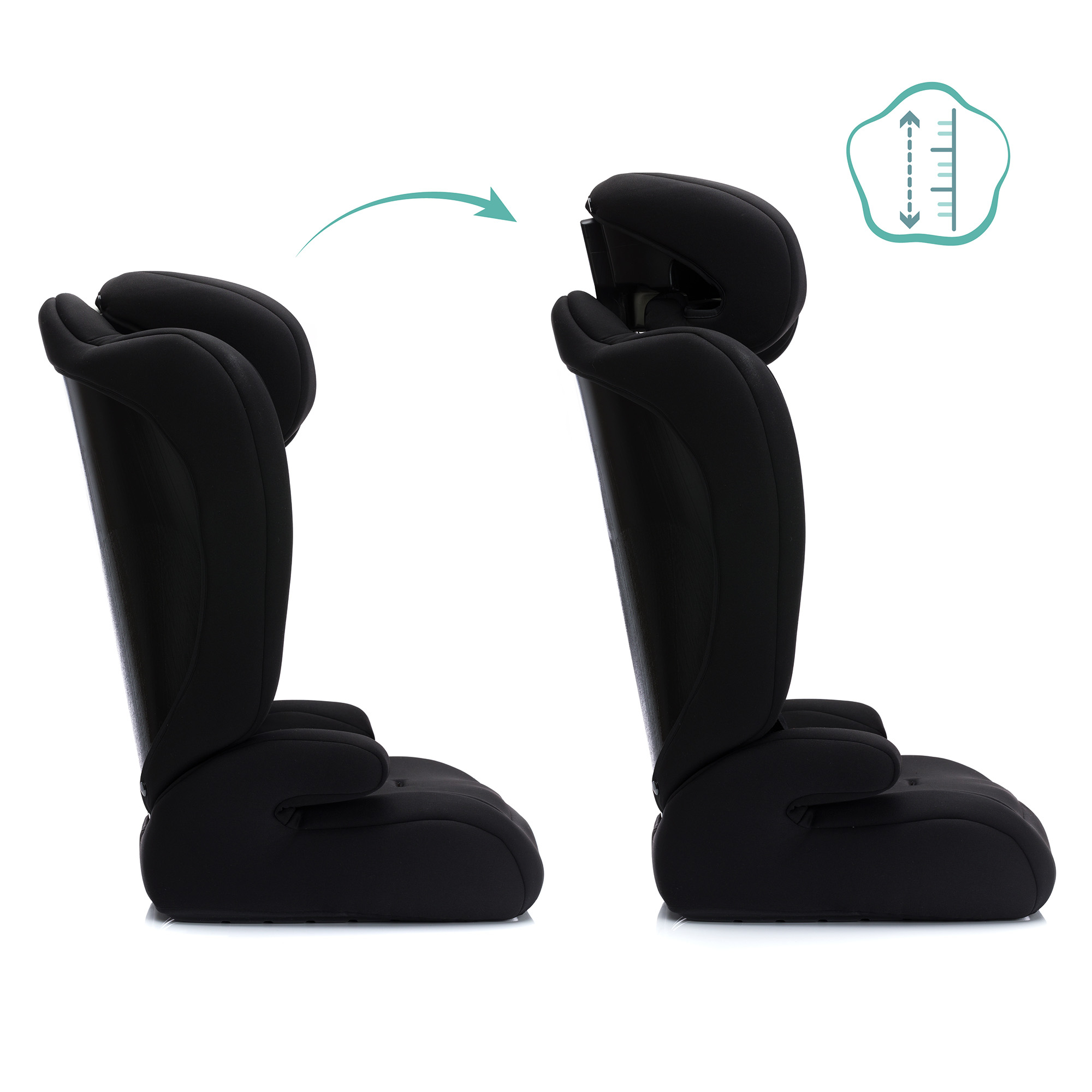 Kindersitze 9-36 kg, Gruppe 1/2/3, LITTLE ONE, Schwarz – Produktansicht