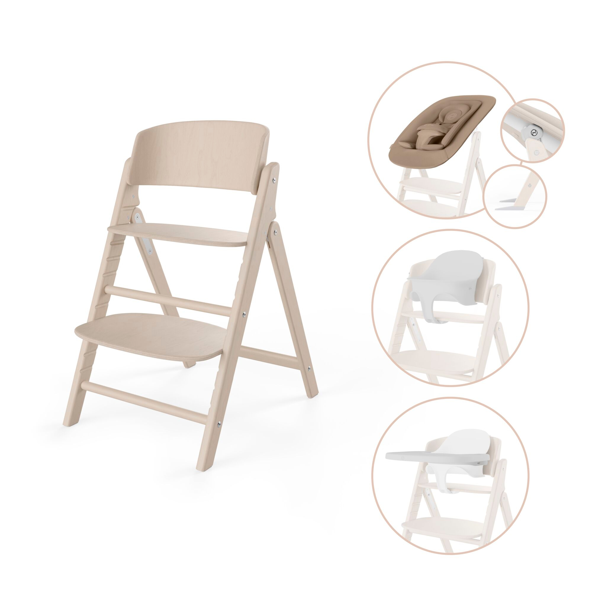 Treppenhochstühle, cybex, Beige – Produktansicht