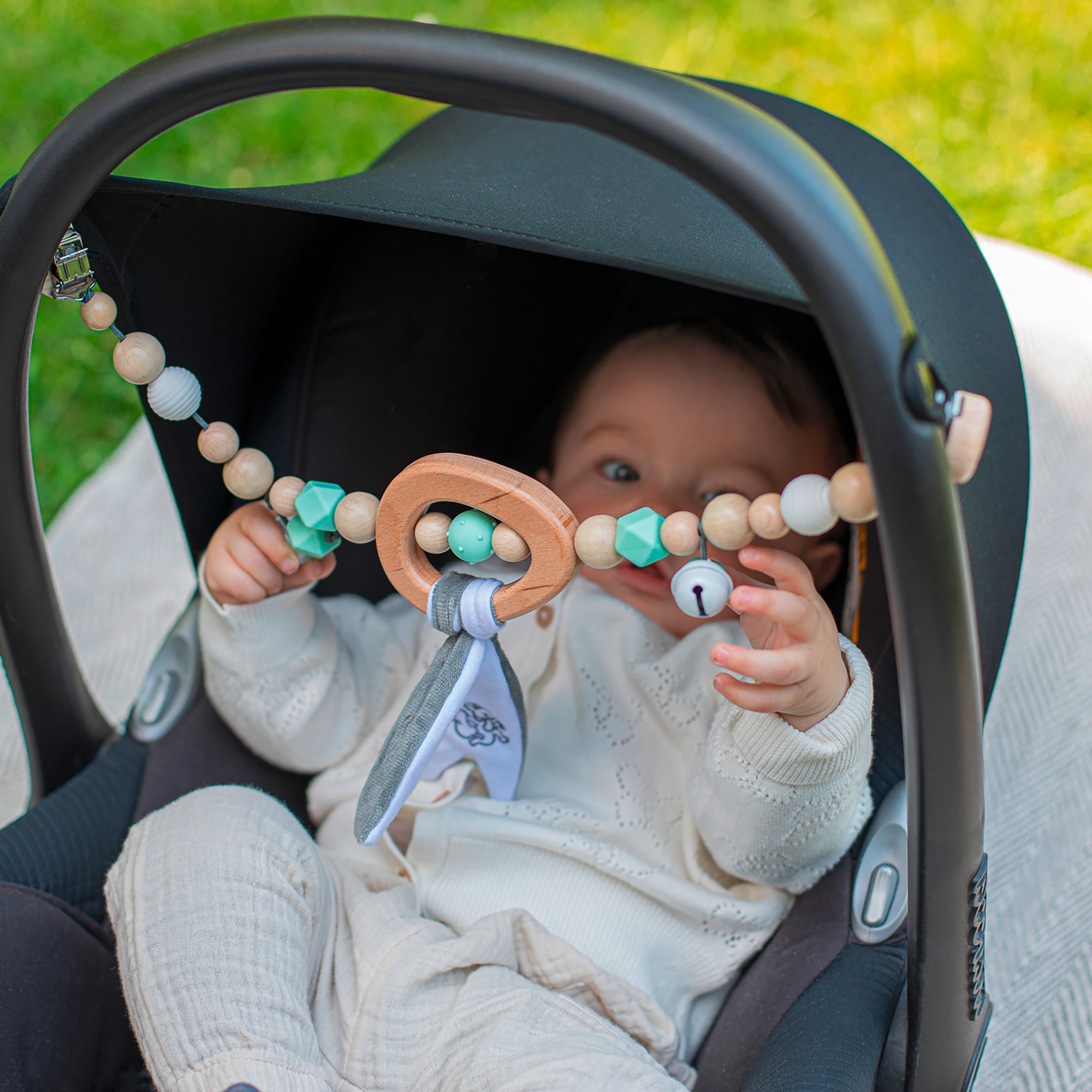Kinderwagenketten, Eichhorn, Braun – Produktansicht