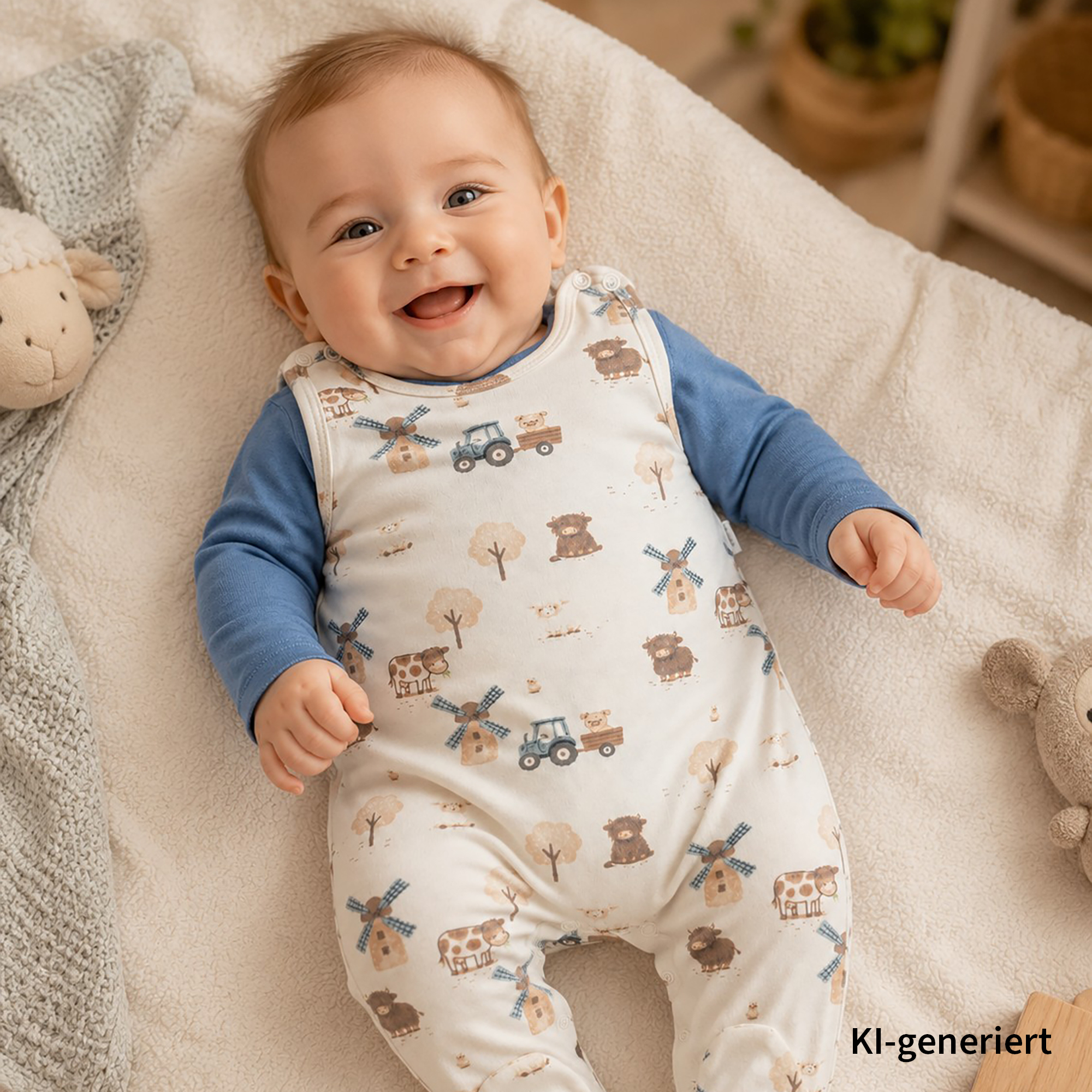 Strampler, LITTLE, Weiß – Produktansicht
