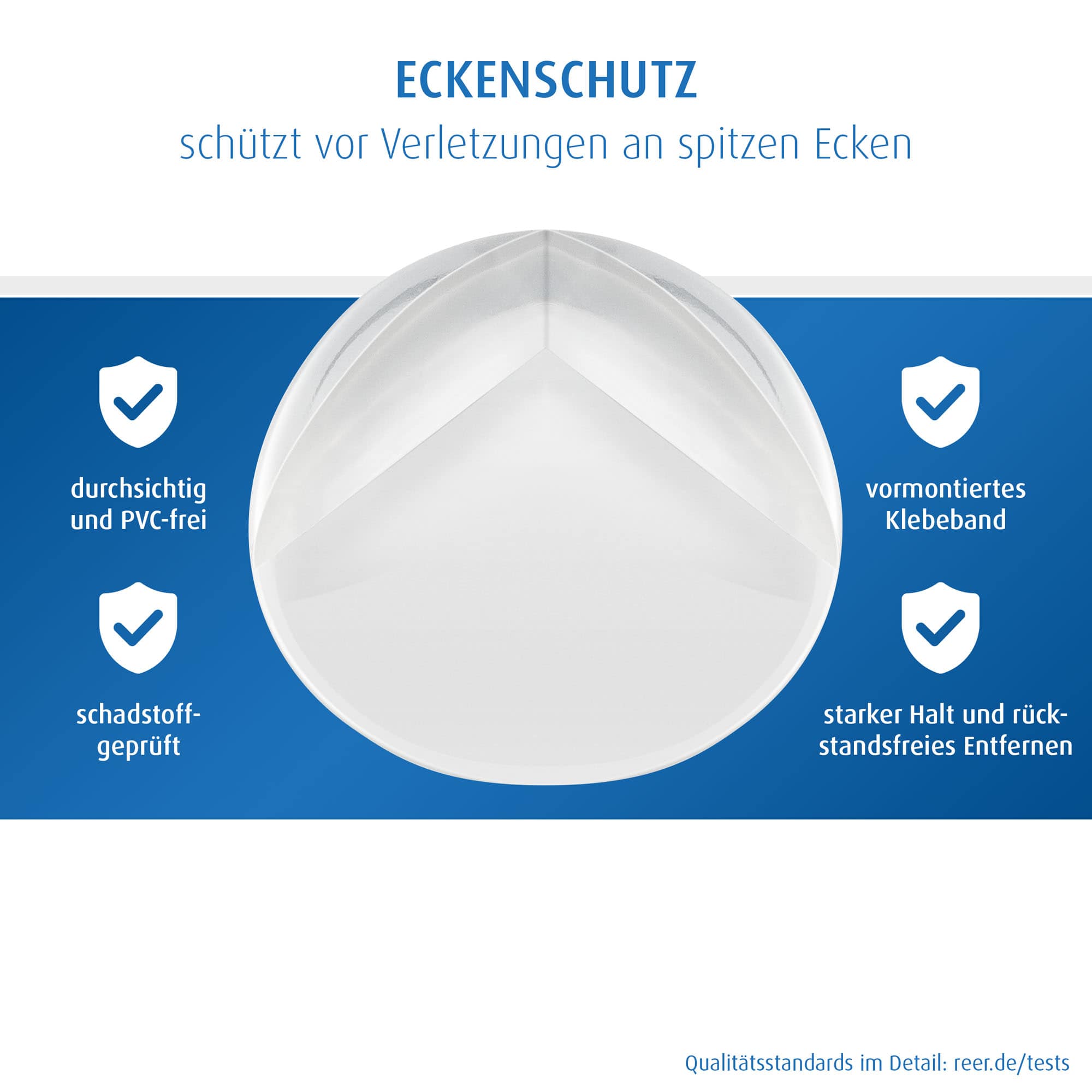 Kantenschutz, reer, Transparent – Produktansicht