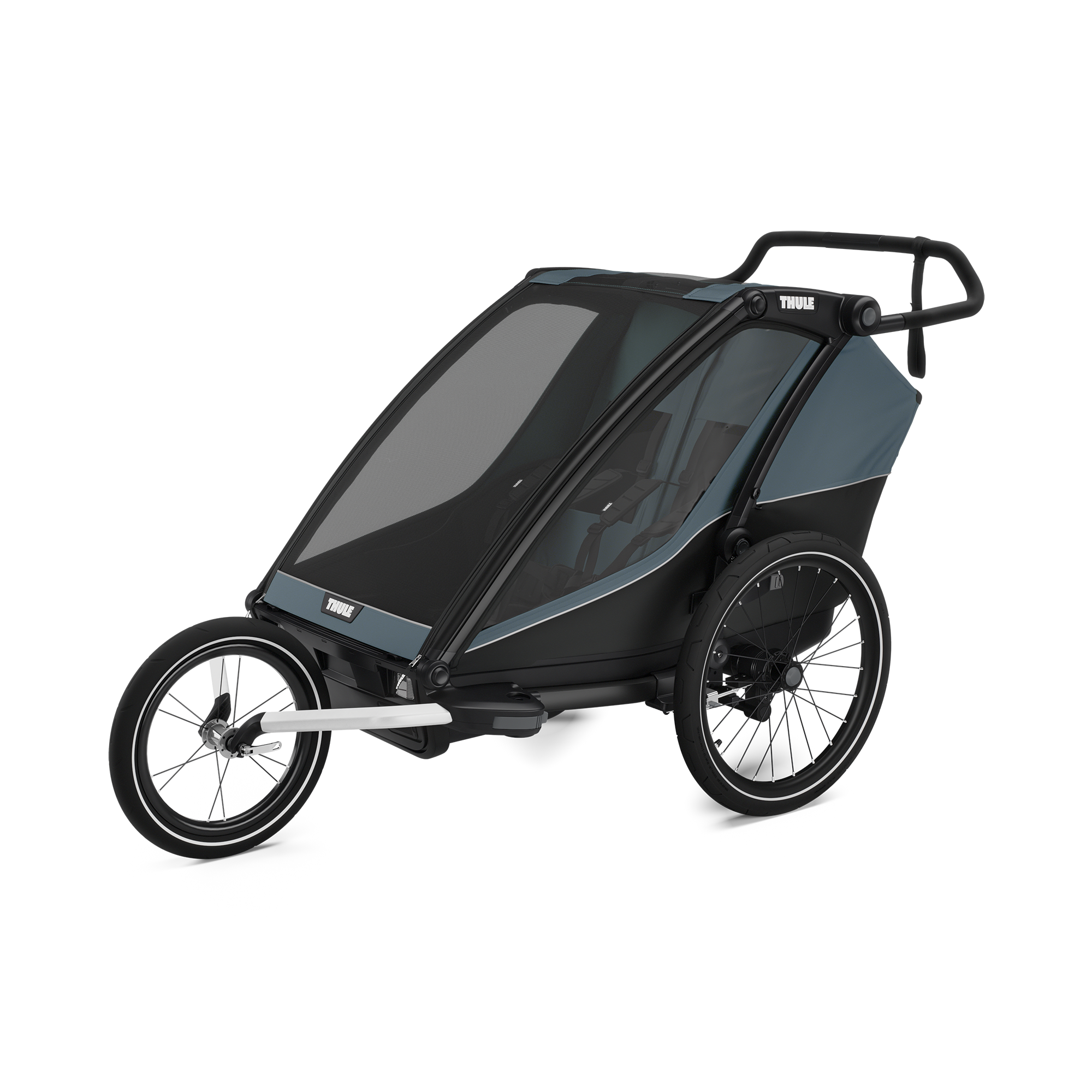 Fahrradanhänger, THULE, Grau – Produktansicht