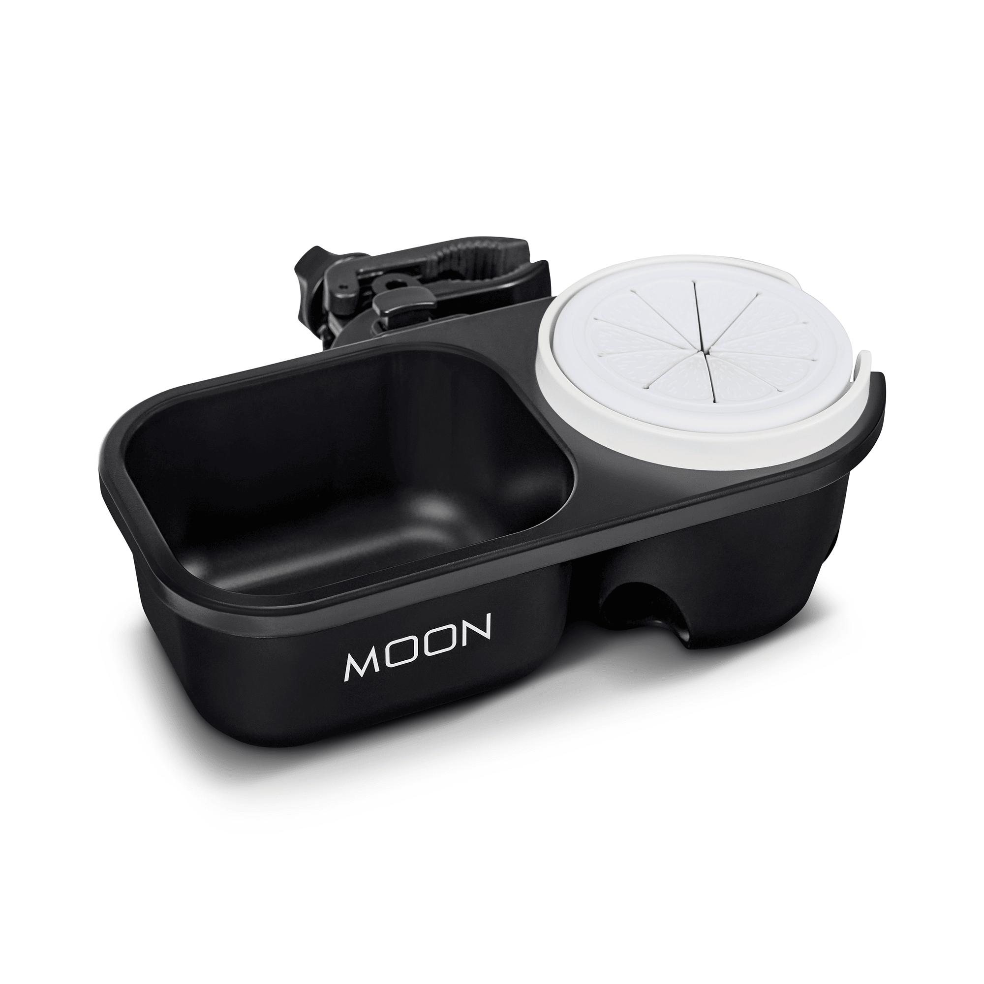 Kinderwagen Zubehör, MOON, Schwarz – Besonderheit: Kombination aus Getränkehalter und Snackbox