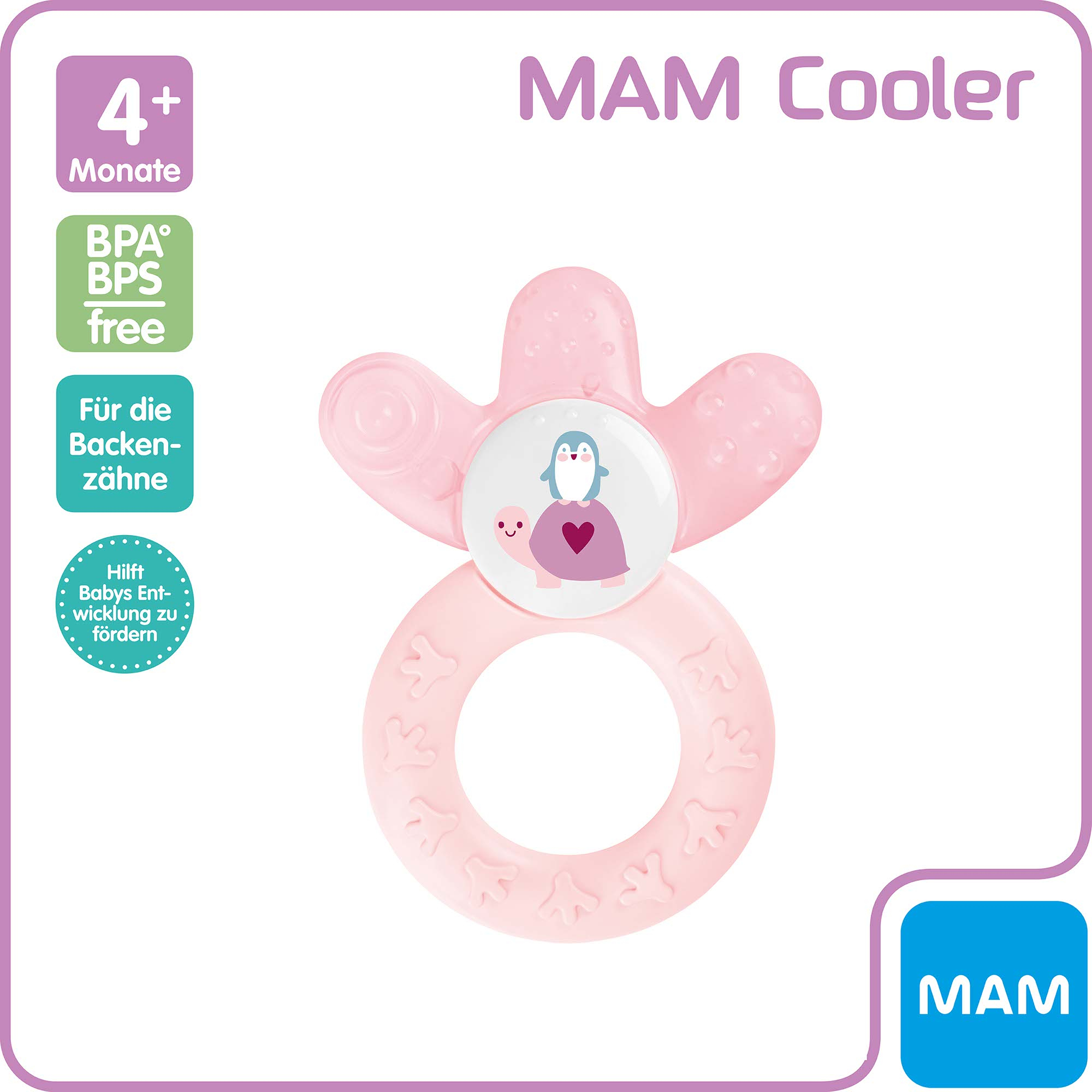 Beißringe, MAM, Pink – Besonderheit: schmerzlindernder Beißring
