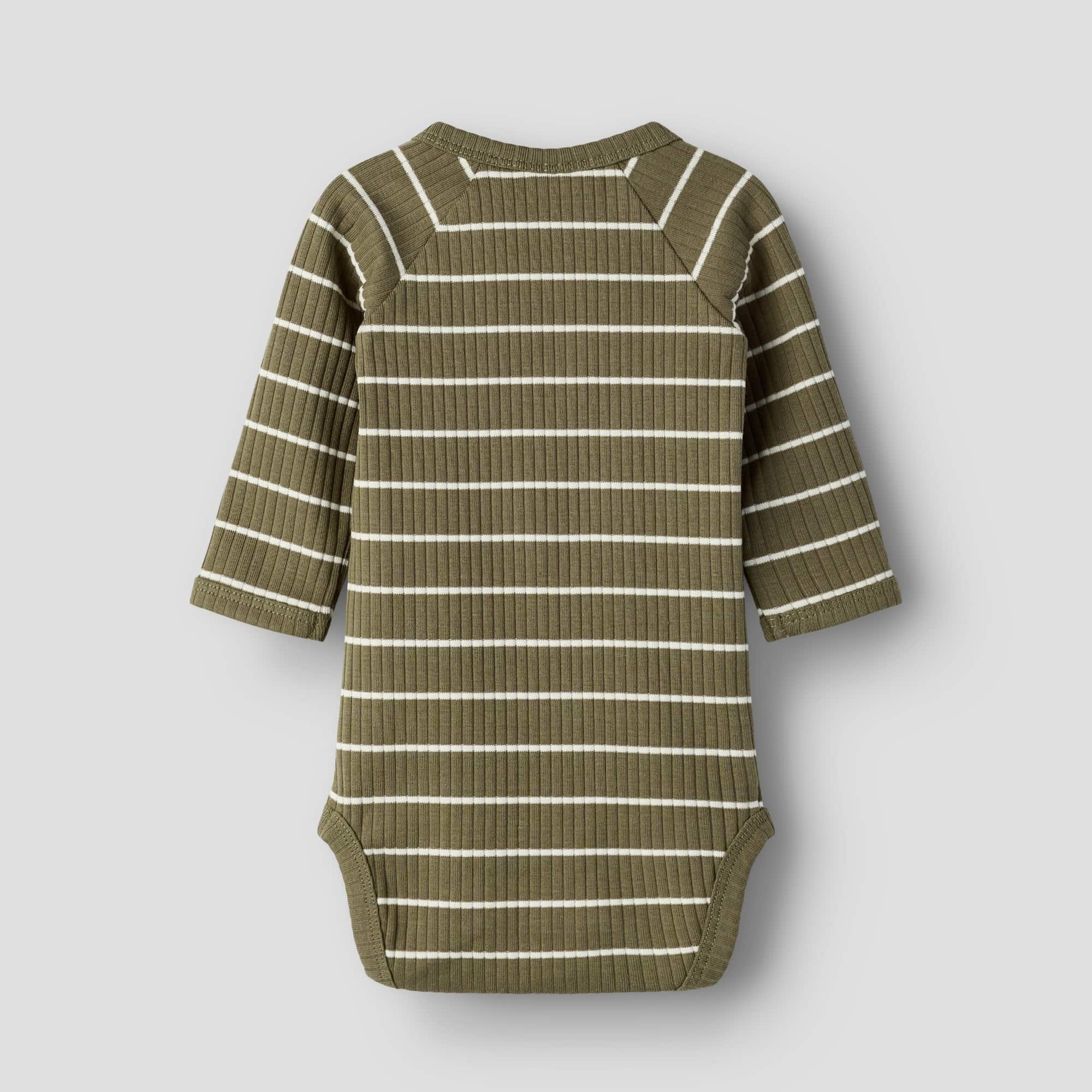 Langarmbodys, Lil' Atelier, Braun – Produktansicht