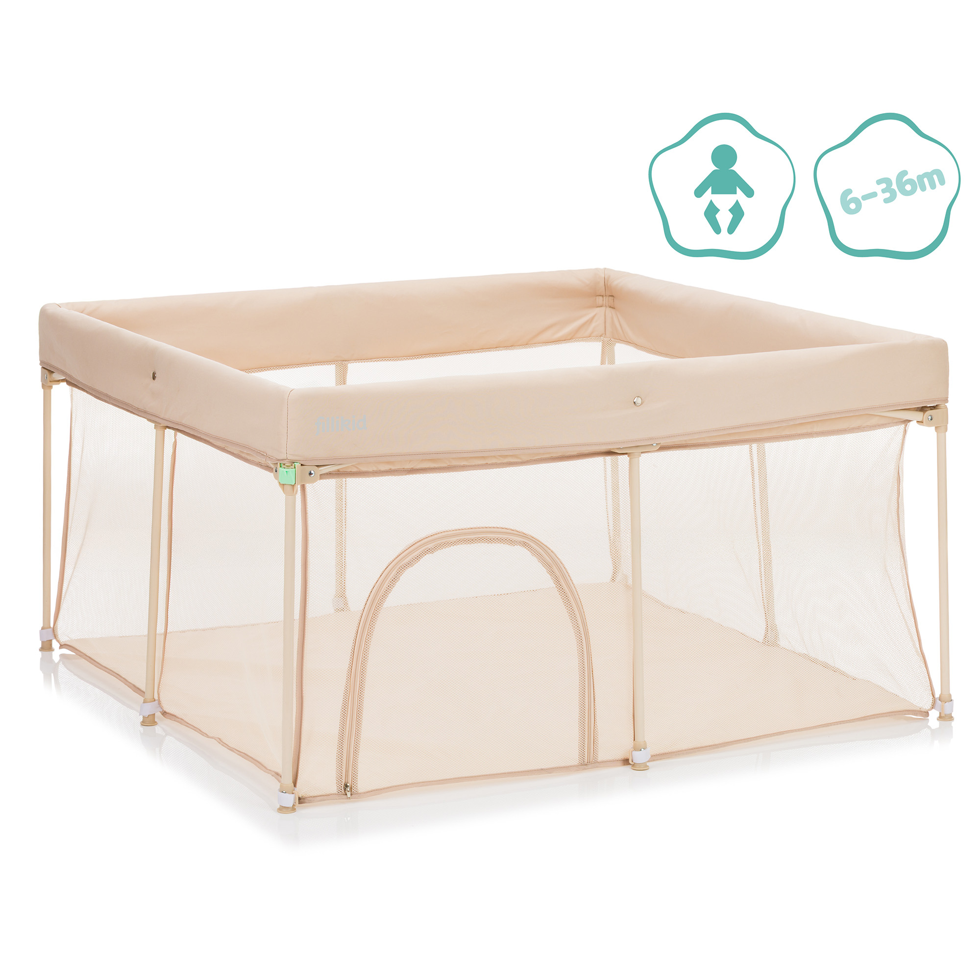 Laufgitter & Laufgittereinlagen, fillikid, Beige – Produktansicht
