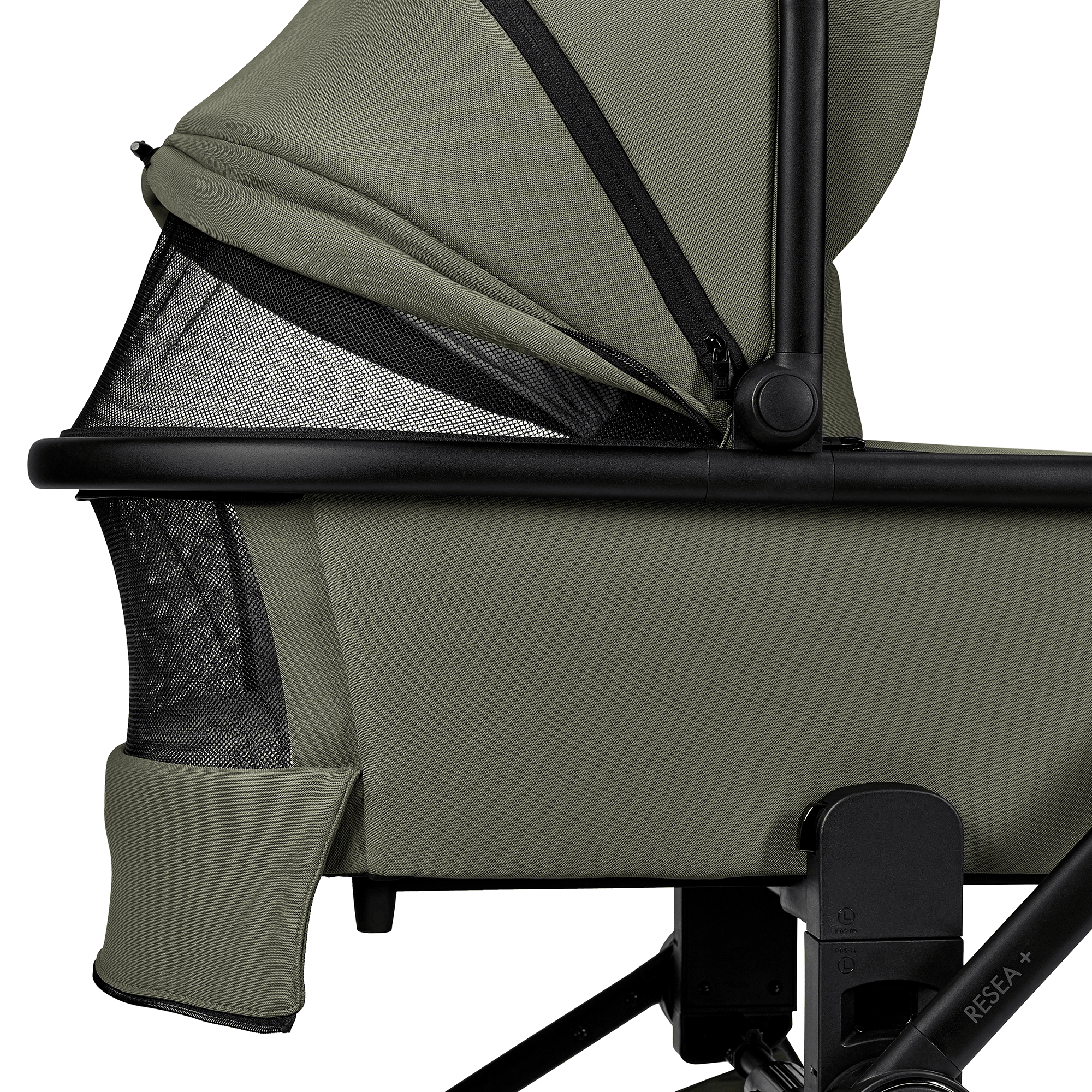 Kombi-Kinderwagen, MOON, Grün – Produktansicht