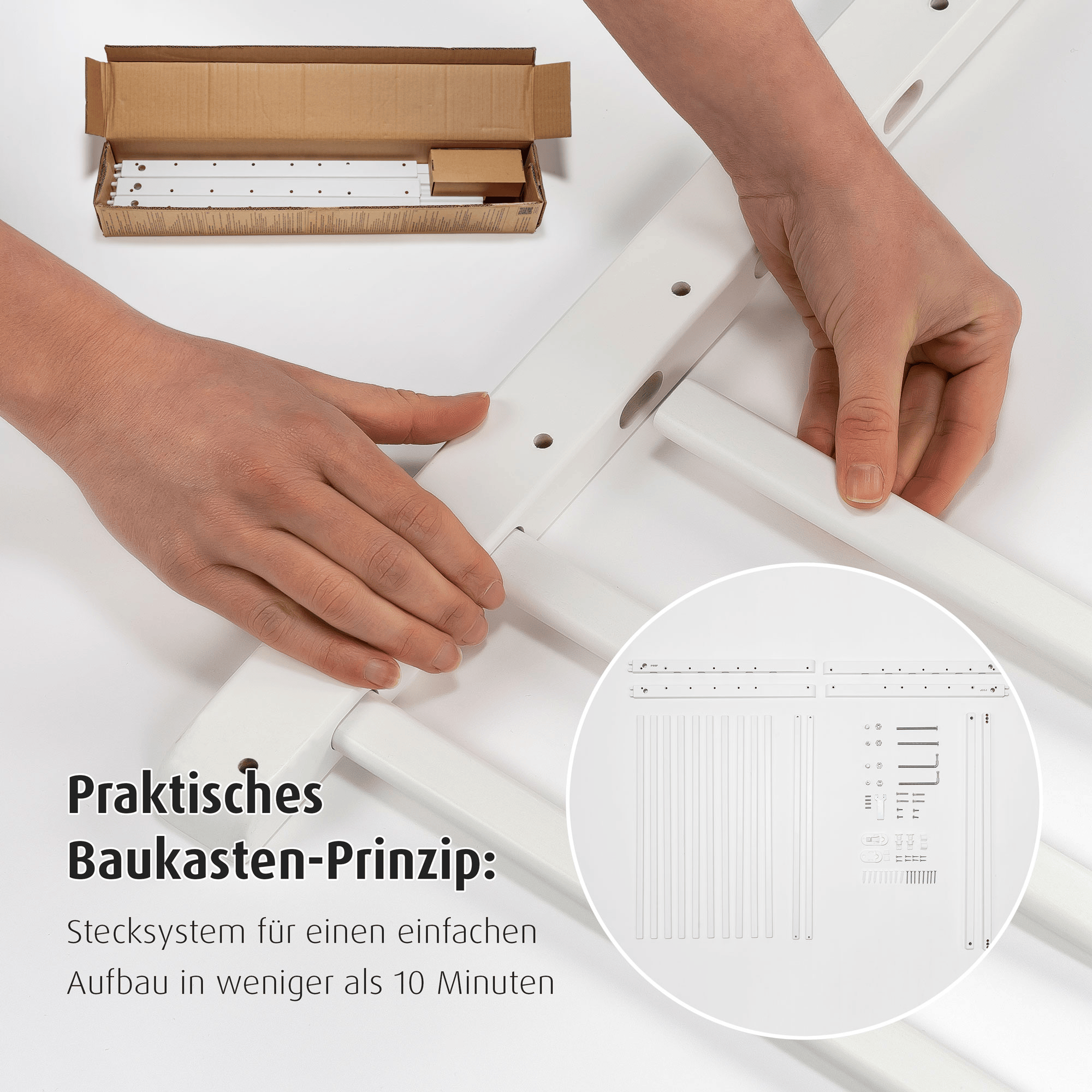 Tür- & Treppenschutzgitter, reer, Weiß – Produktansicht