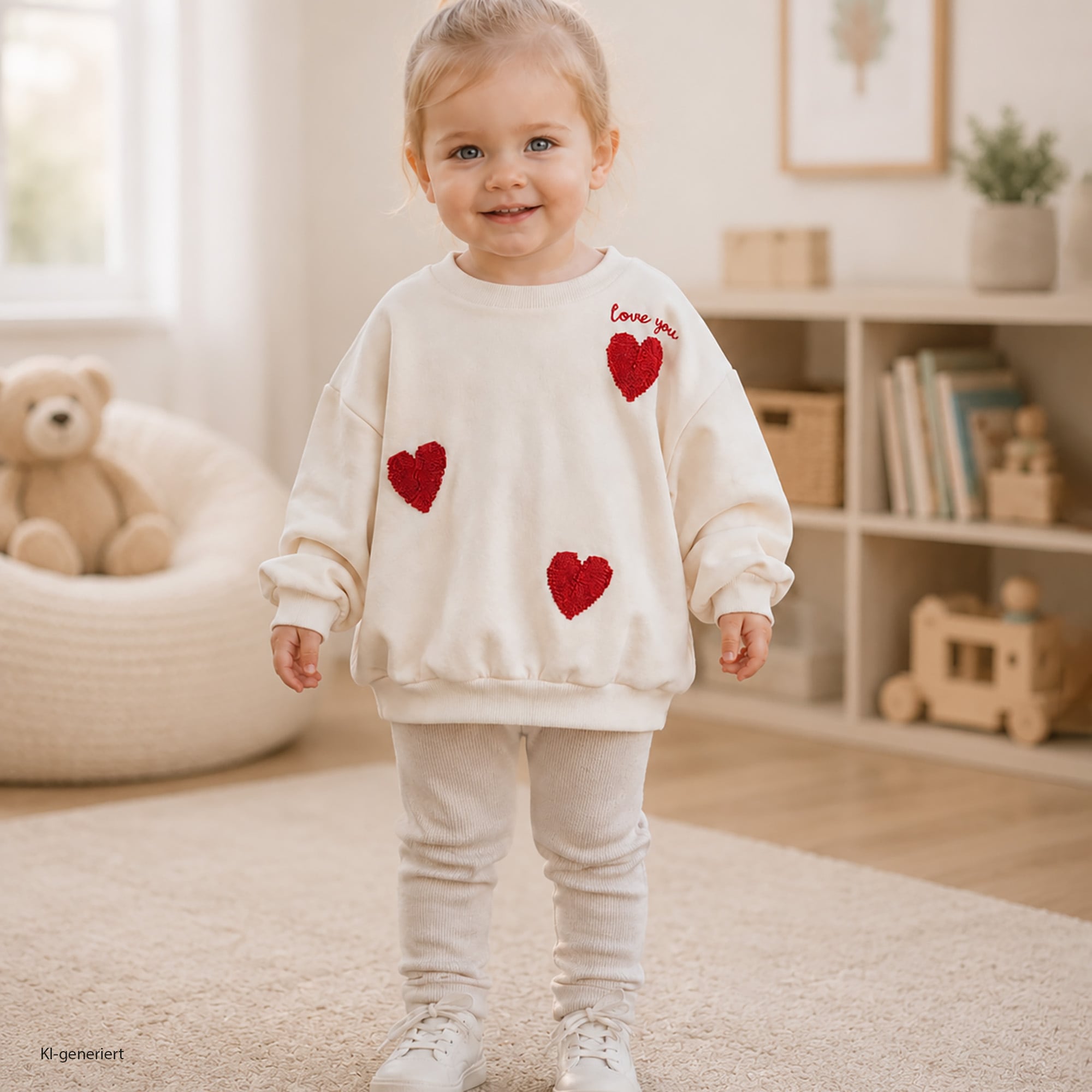 Pullover & Sweatshirts, LITTLE, Weiß – Besonderheit: 80% Baumwolle