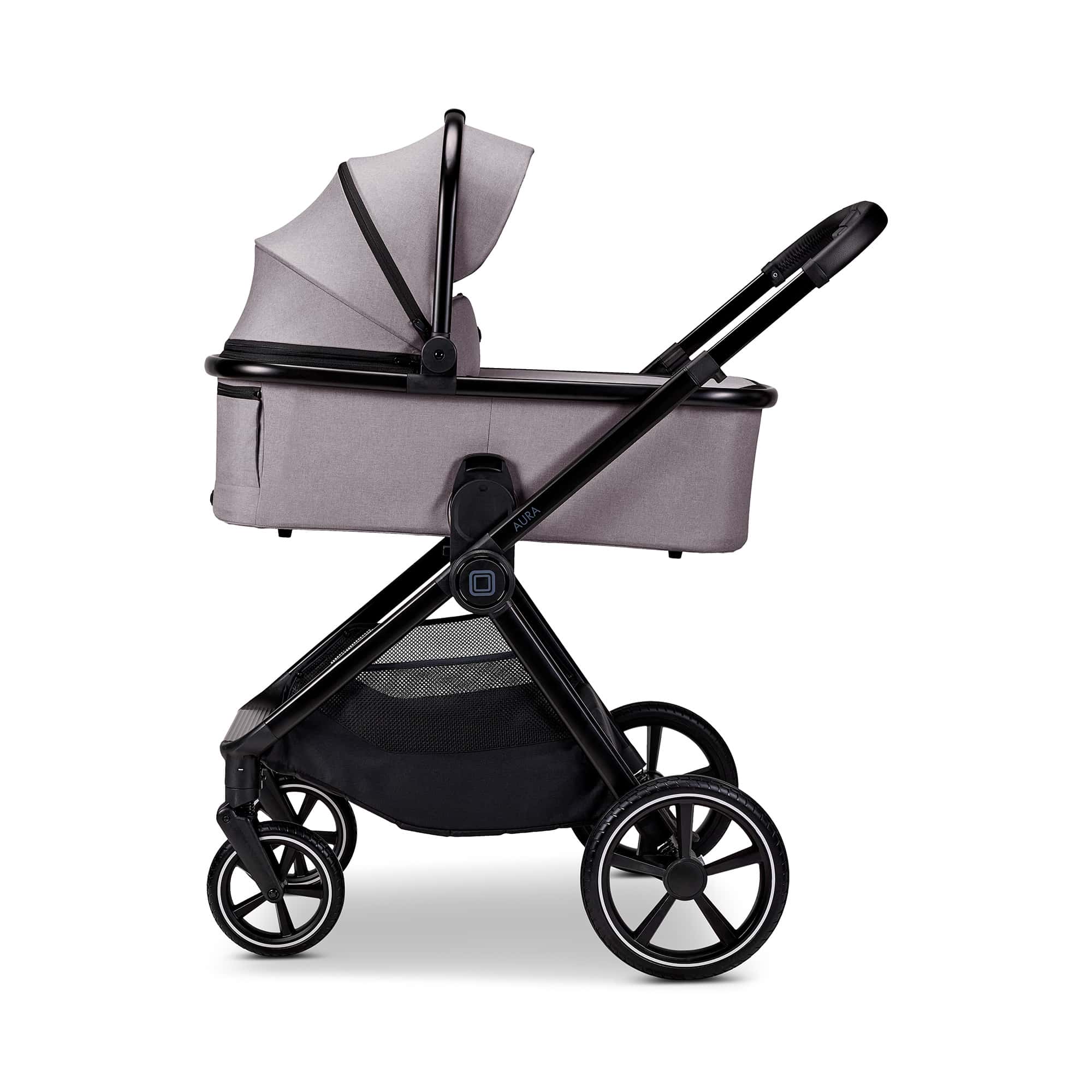Kombi-Kinderwagen, MOON, Grau – Produktansicht